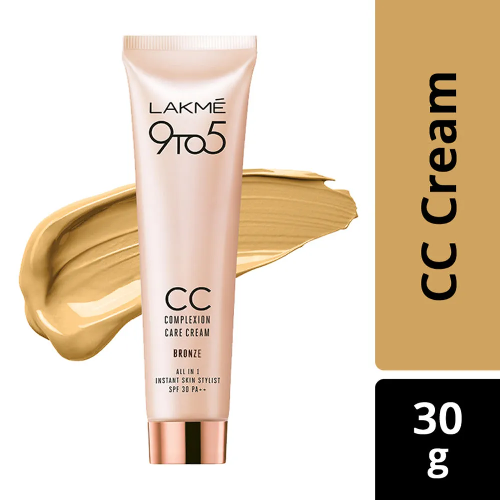 Lakme 9 to 5 Complexion Care Face CC Cream With SPF 30 PA++ - Bronze