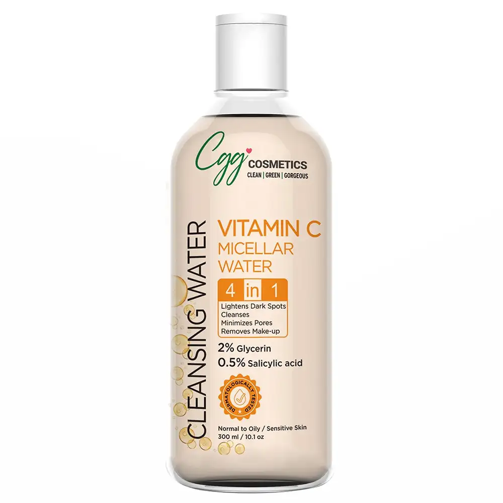 CGG Cosmetics Vitamin C Micellar Cleansing Water,  300 ml  Normal to Oily/Sensitive Skin