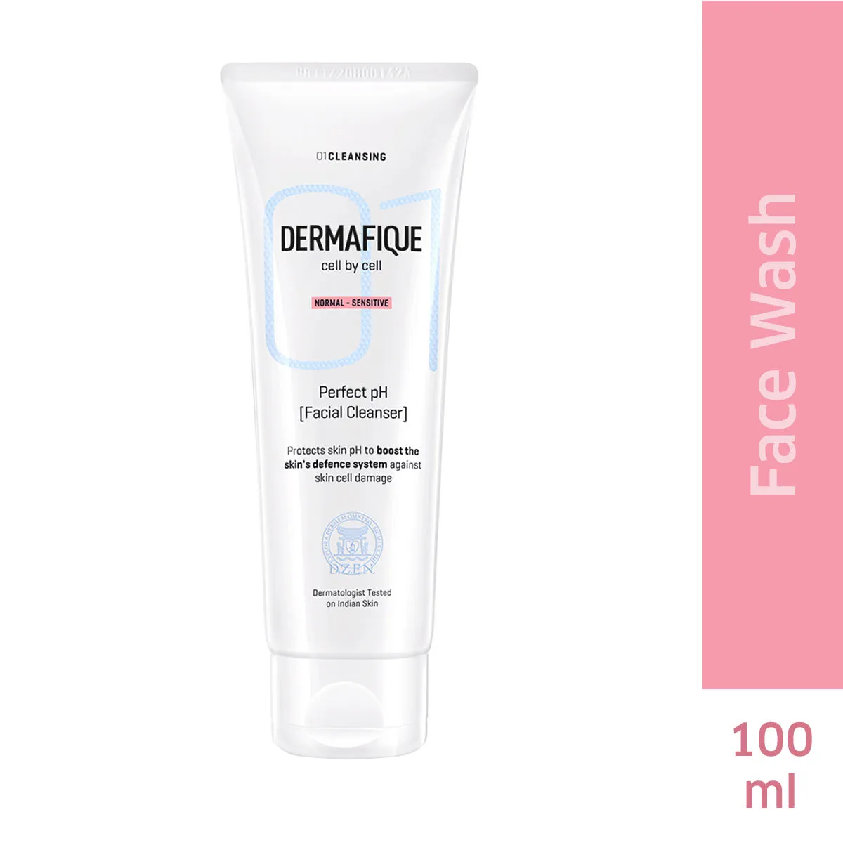 Dermafique Perfect Ph Facial Cleanser, Face wash with Chamomile & Vitamin E, Ultra Mild