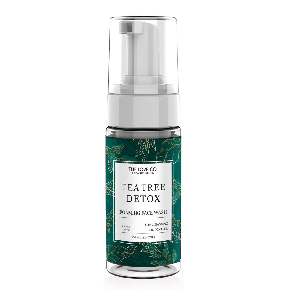 The Love Co. Organic Luxury Tea Tree Detox Foaming Face Wash