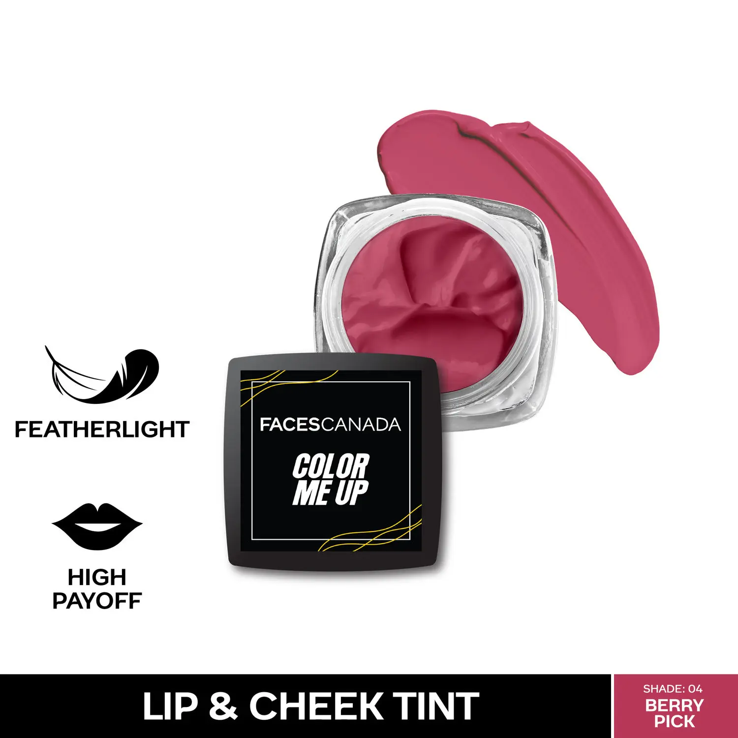 FACESCANADA Lip & Cheek Tint I With Pomegranate Seed Oil I Featherlight I High Payoff I Berry Pick 04