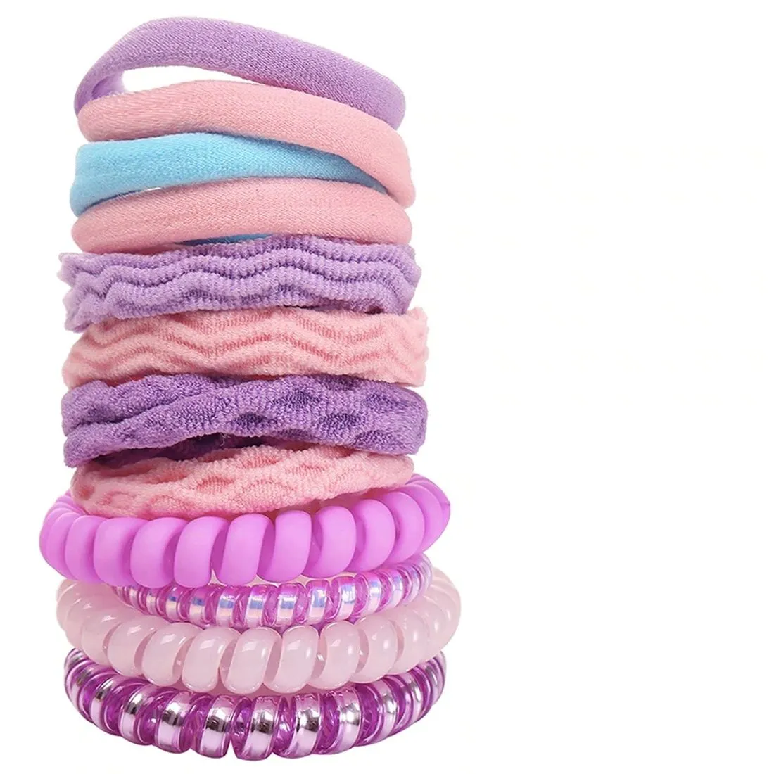 Jewels Galaxy Hair Rubber Band For Women/girls (12pcs Set)