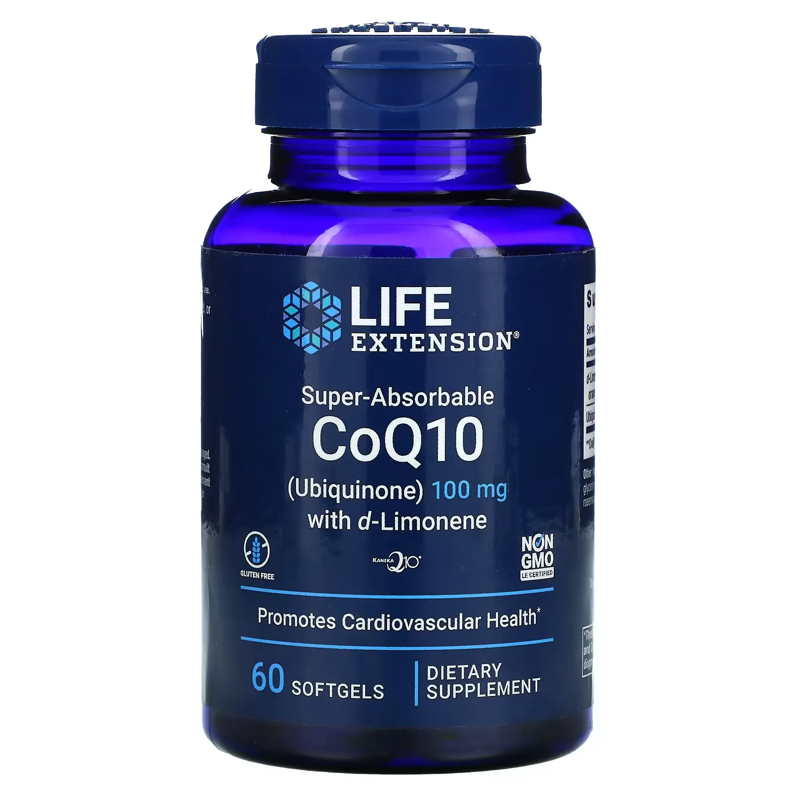 Super-Absorbable CoQ10 (Ubiquinone) with d-Limonene, 100 mg, 60 Softgels