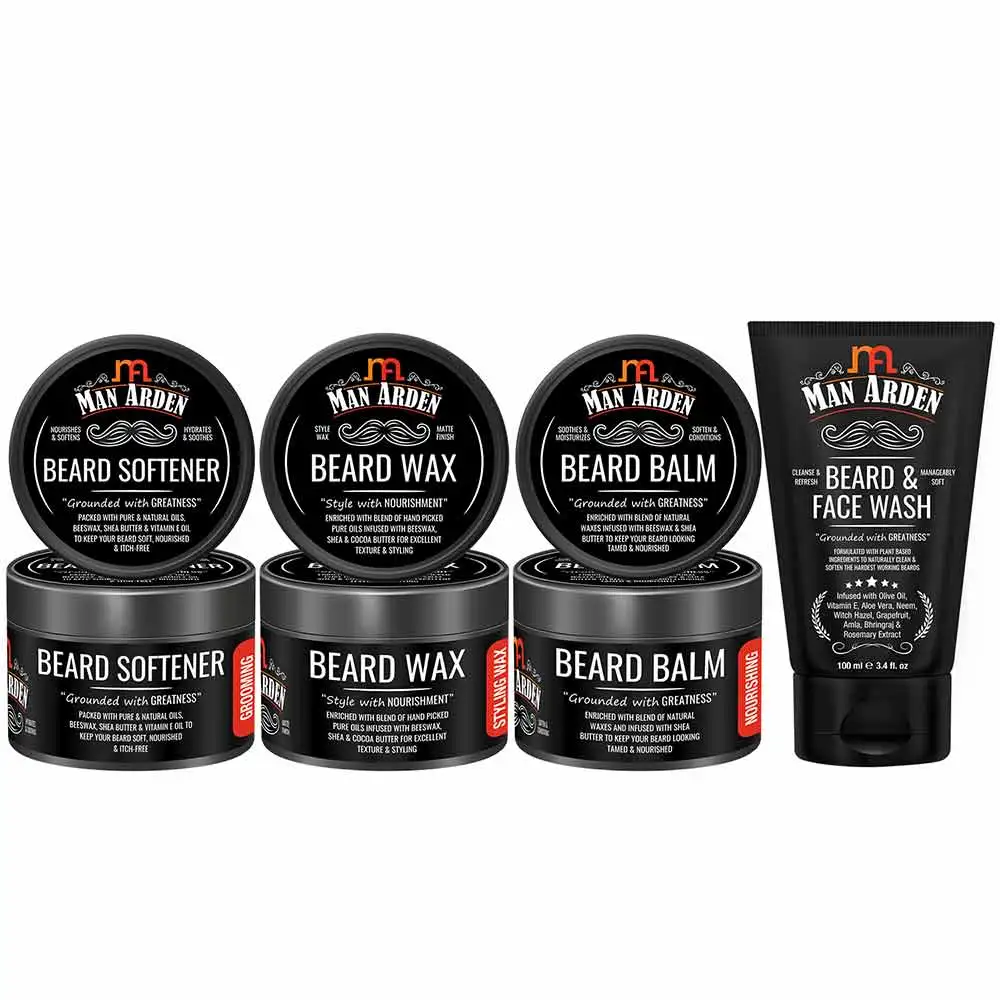 Man Arden Beard Care Combo,  4 Piece(s)/Pack  Beard Care