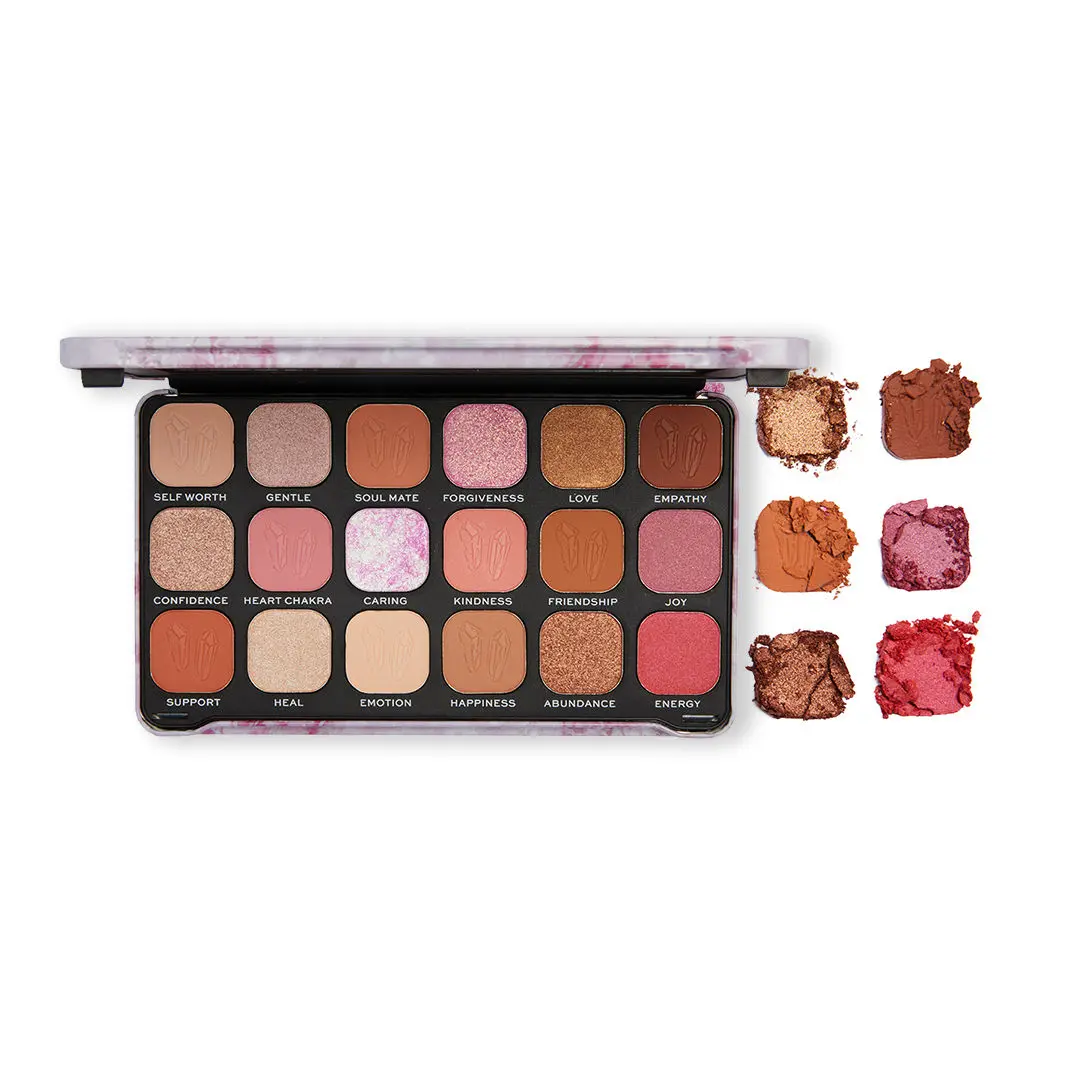 Makeup Revolution Crystal Aura Forever Flawless Shadow Palette Rose Quartz (19.8 g)