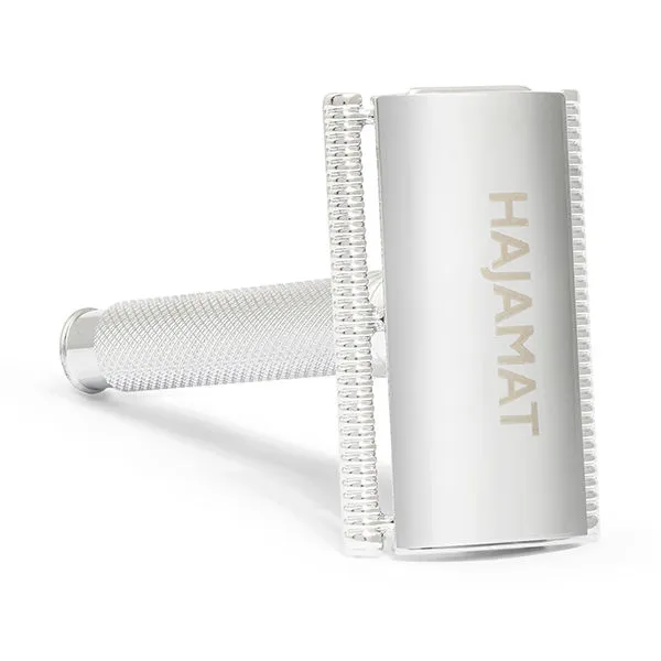 Hajamat Spade Double Edge Safety Razor Stainless Steel 304 Chrome Finish Closed Comb