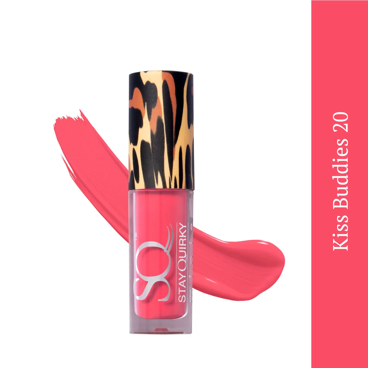 Stay Quirky Mini Liquid Lipstick Red - Kiss Buddies 20 | Highly Pigmented | Non-drying | Long Lasting | Easy Application | Water Resistant | Transferproof | Smudgeproof (1.6 ml)