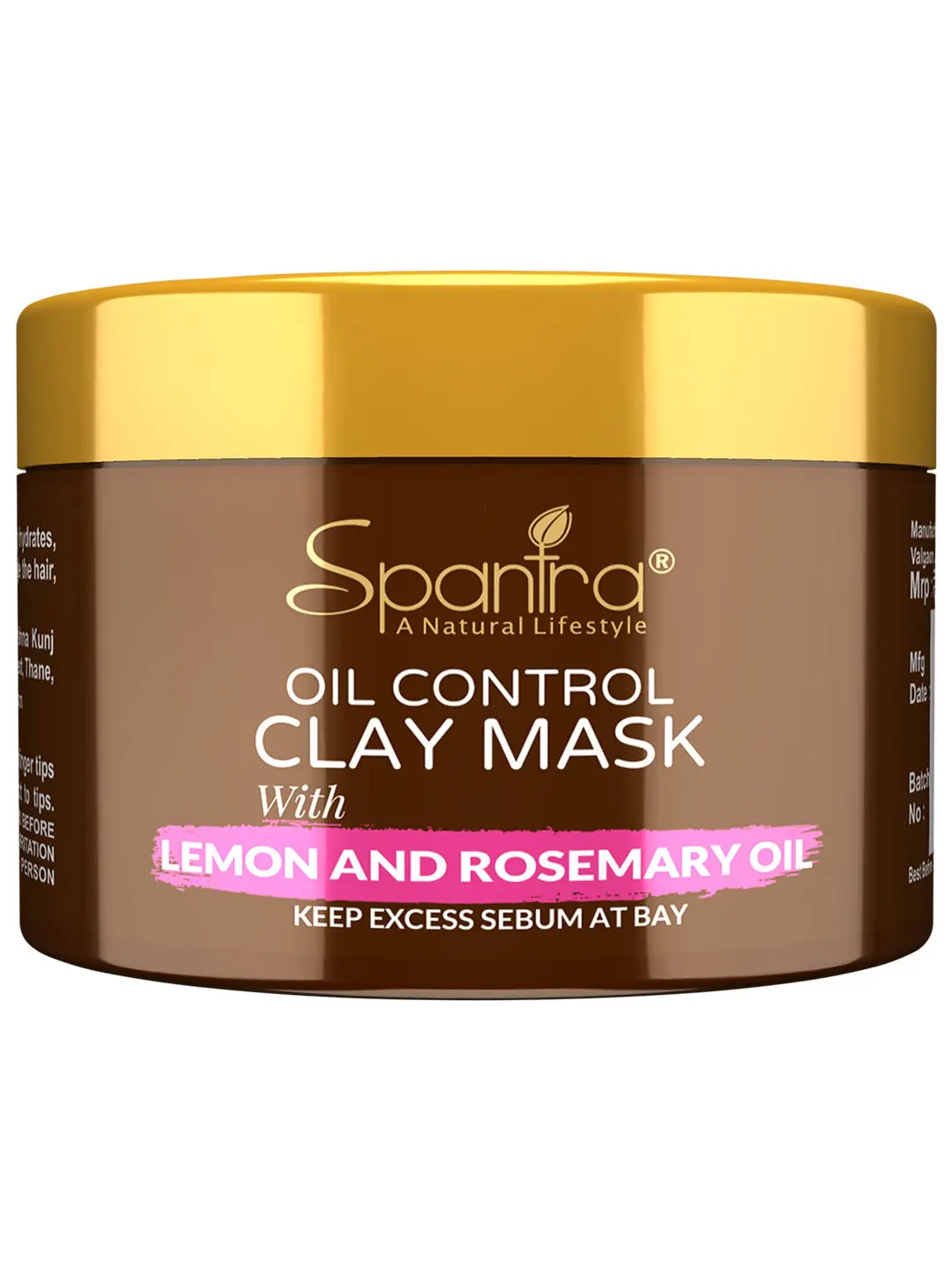 Spartra Oil Control Clay Mask with Lemon and Rosemary Oil (125 g)