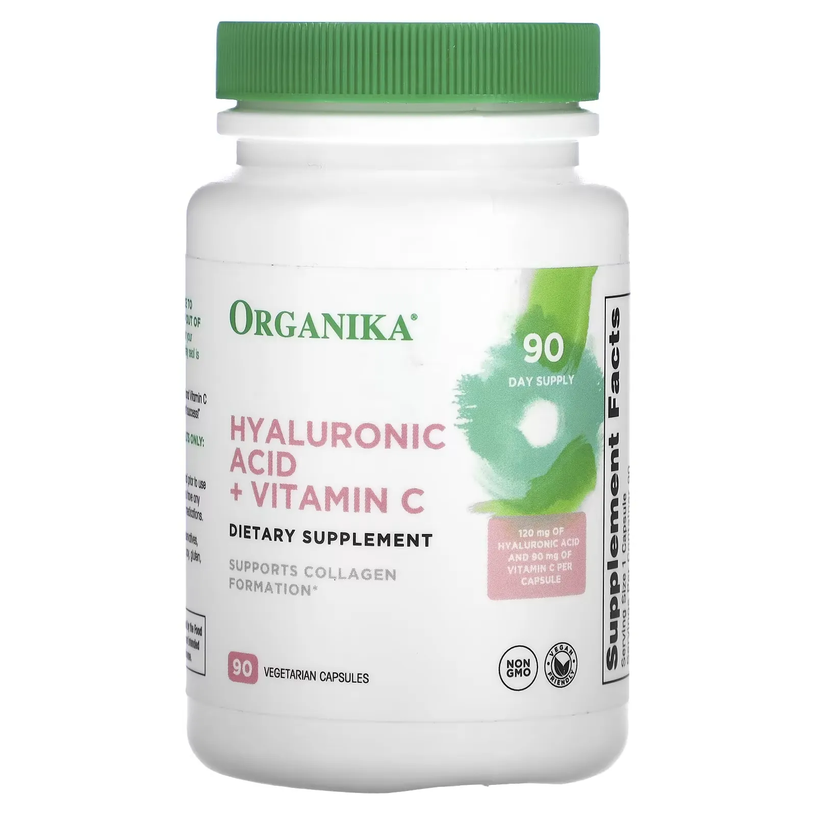 Hyaluronic Acid + Vitamin C, 90 Vegetarian Capsules