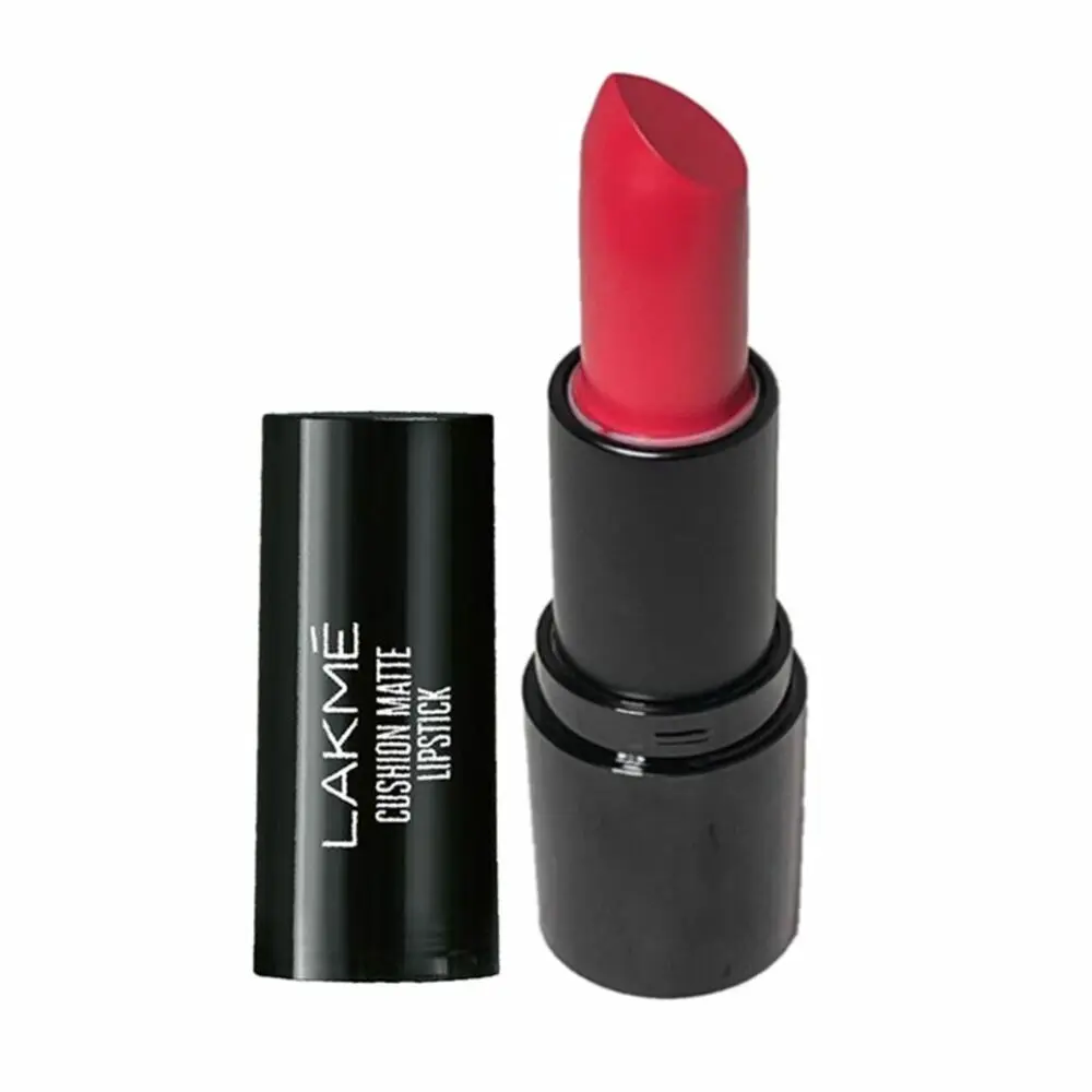 Lakme Cushion Matte Lipstick, Coral Summer, 4.5g