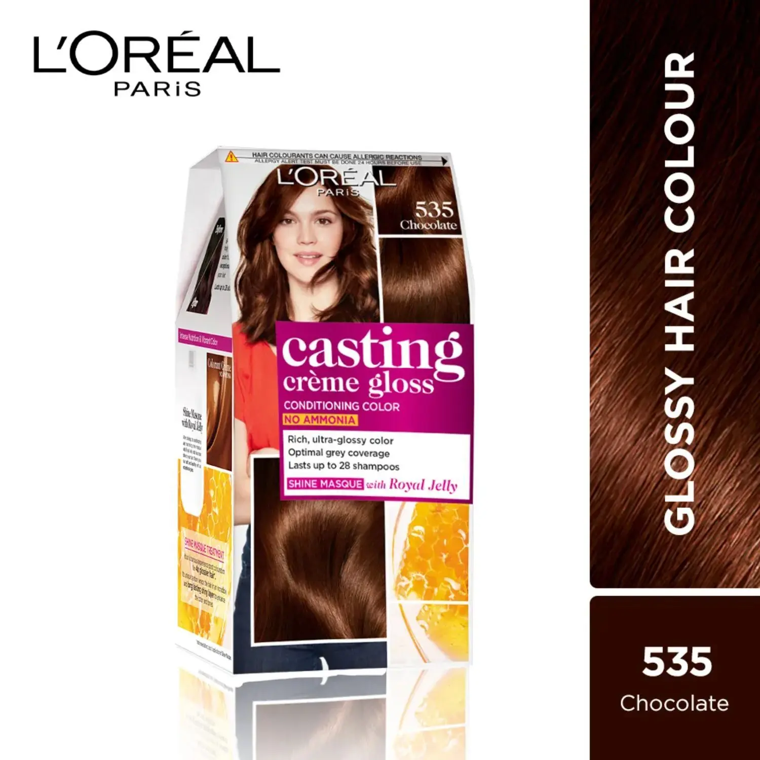 L'Oreal Paris Casting Creme Gloss - Chocolate 535 (87.5 g + 72 ml)