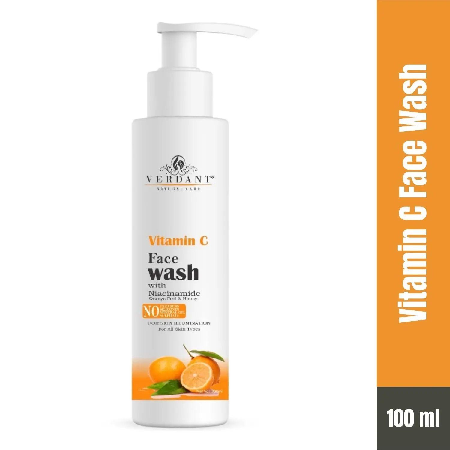 Verdant Natural Care Vitamin C Face Wash (100 ml)