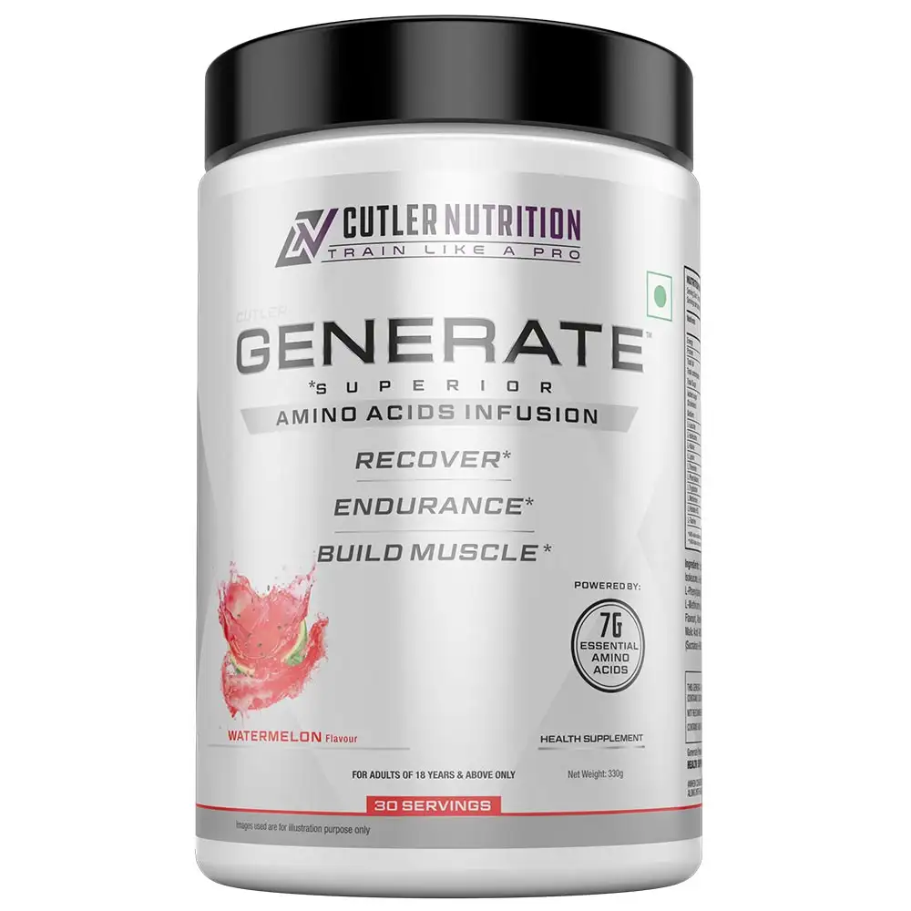 CUTLER NUTRITION Generate Superior Amino Acids Infusion,  0.72 lb  30 Servings  Watermelon