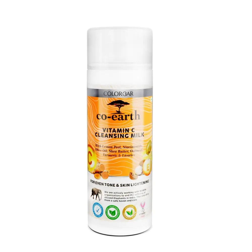 Colorbar Co-earth Vitamin C Cleansing Milk-(200ml)