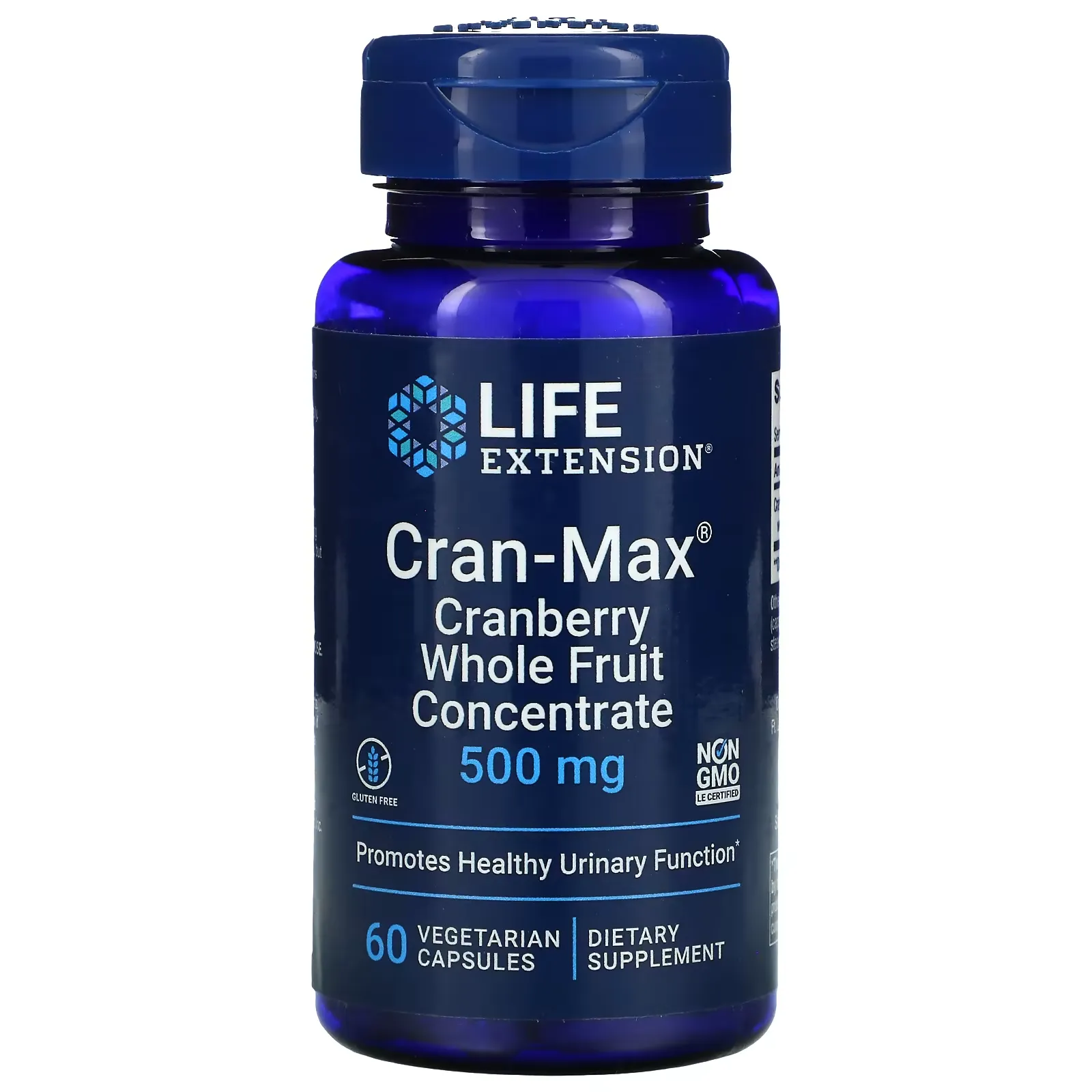 Cran-Max, Cranberry Whole Fruit Concentrate, 500 mg, 60 Vegetarian Capsules