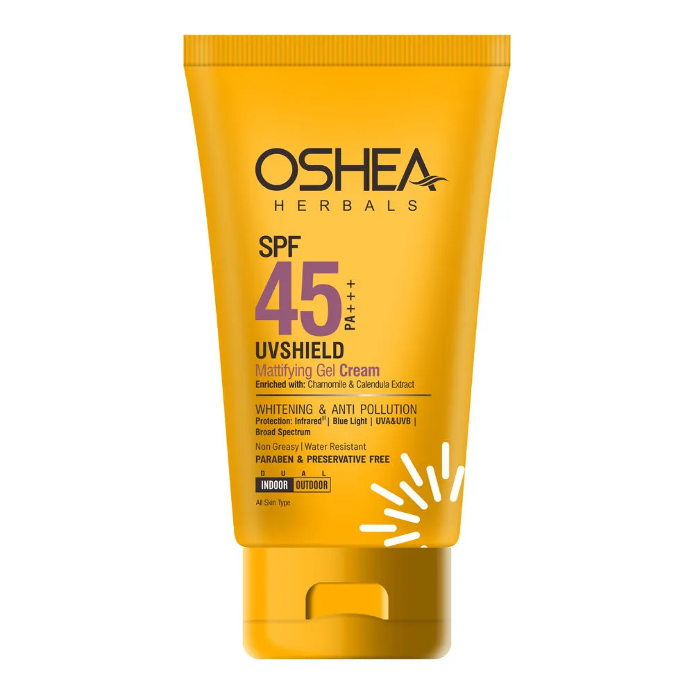 Oshea Herbals UV Shield SPF 45 Mattifying Cream pa+++ Whitening / Anti Pollution