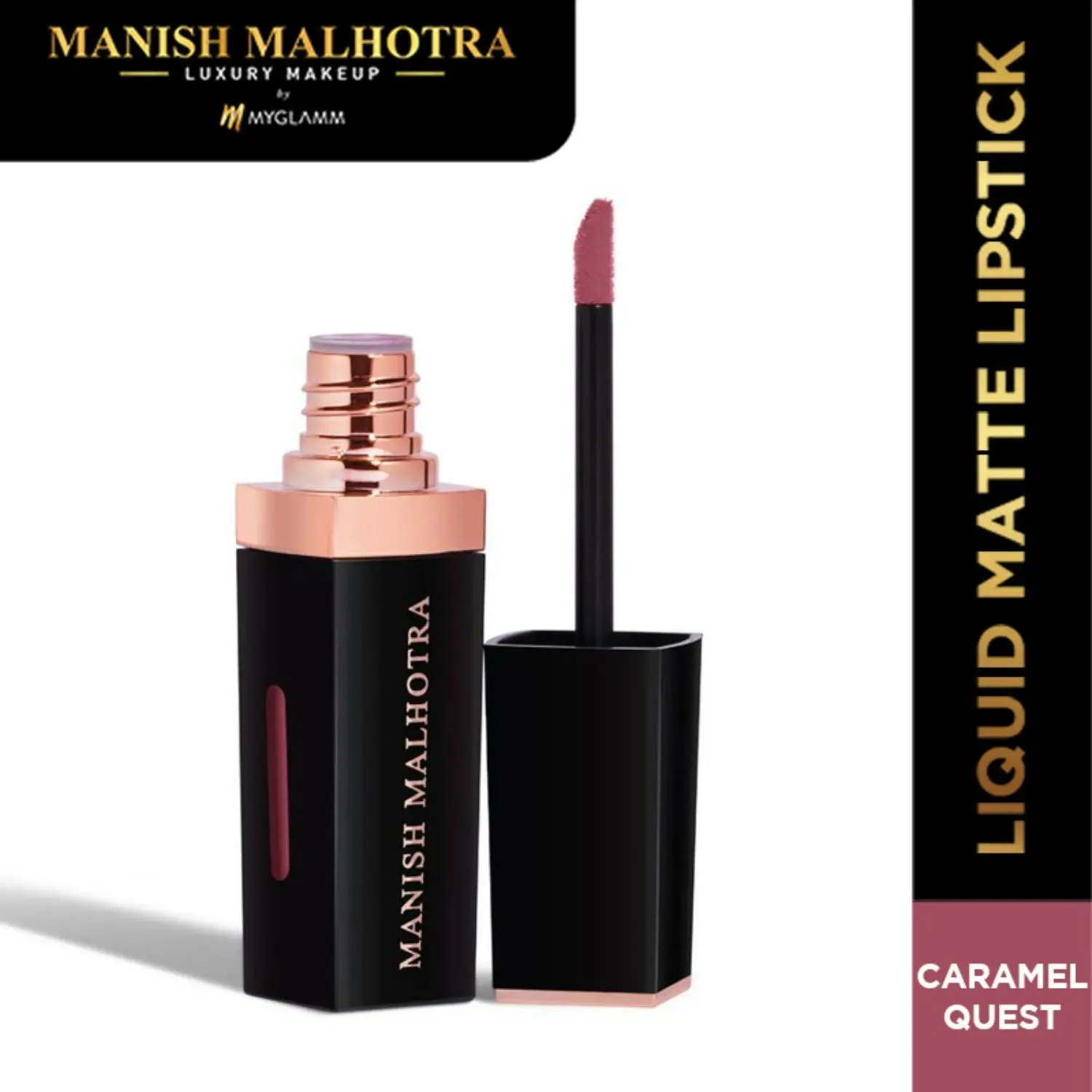 Manish Malhotra Beauty By MyGlamm Liquid Matte Lipstick-Caramel Quest-7gm