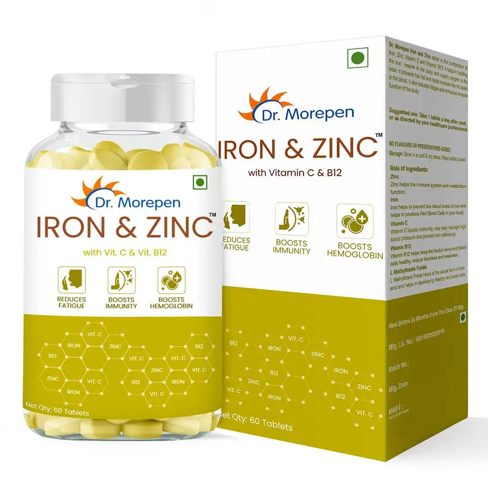 Dr. Morepen Iron & Zinc,  60 tablet(s)