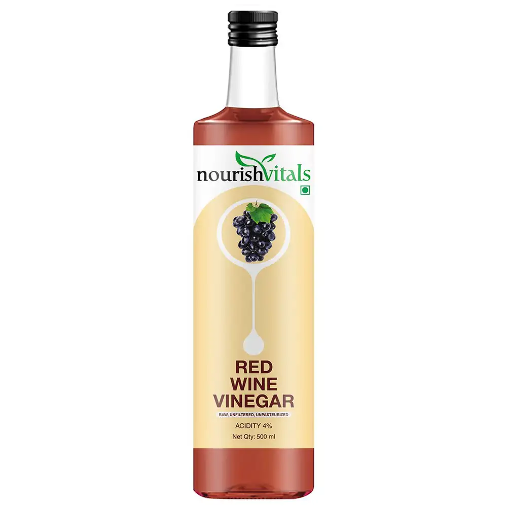 NourishVitals Red Wine Vinegar,  0.500 L  Unflavoured