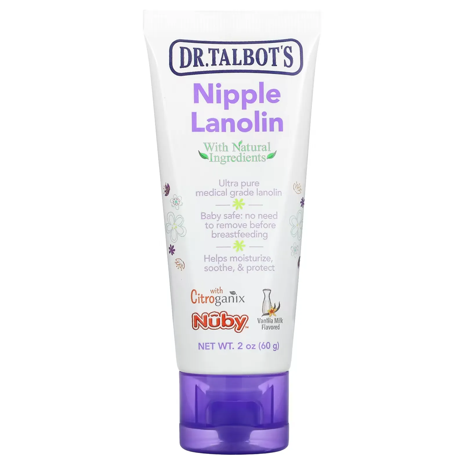 Nipple Lanolin, Vanilla Milk, 2 oz (60 g)