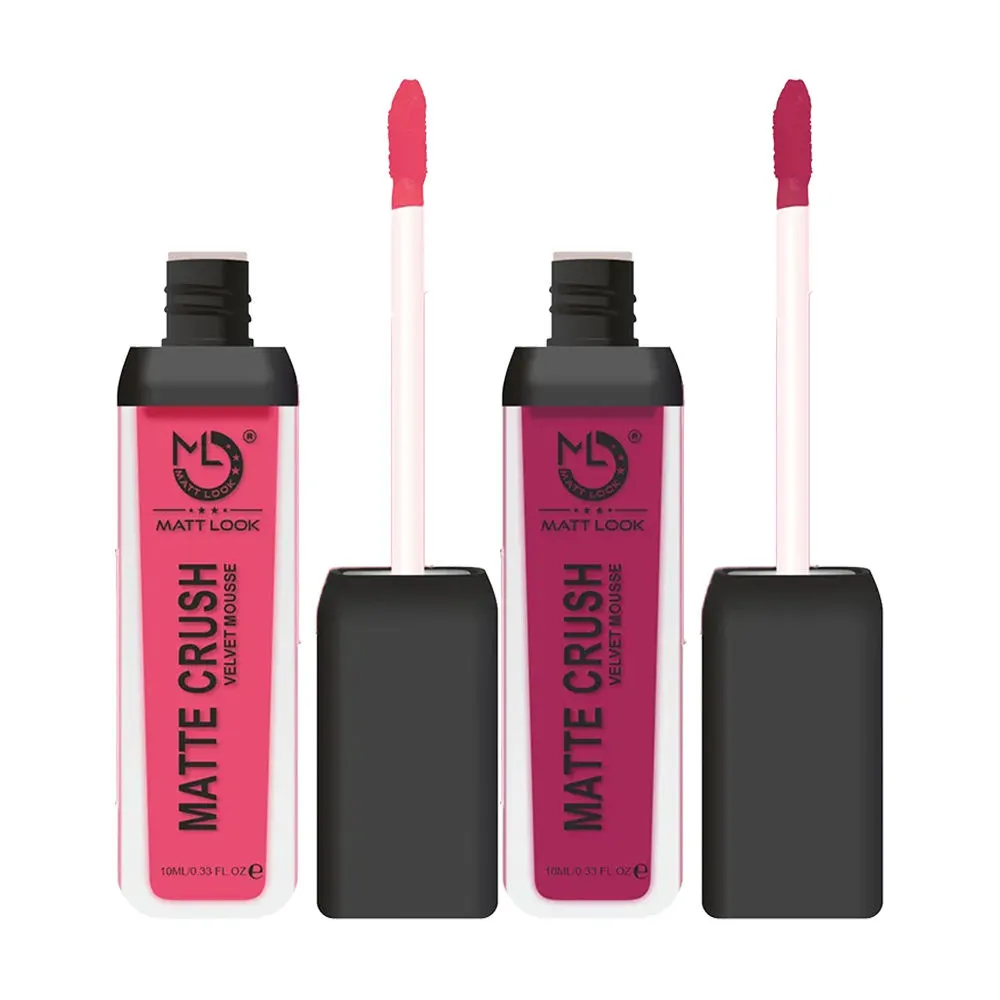 Matt look Matte Crush Velvet Mousse Lipstick Combo - 12