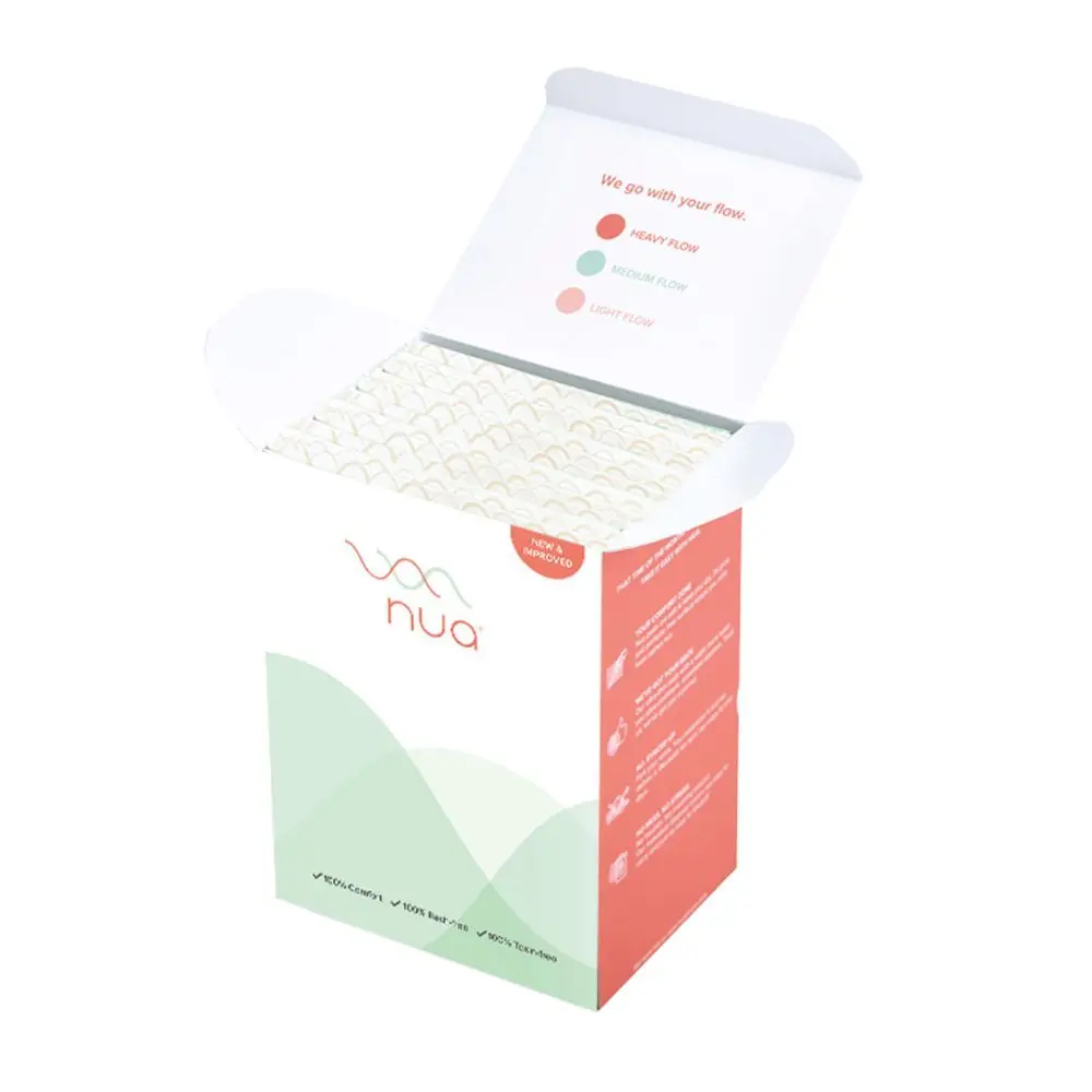 Nua Ultra Thin Rash Free Sanitary Pads Regular with Disposal Covers, 12pcs