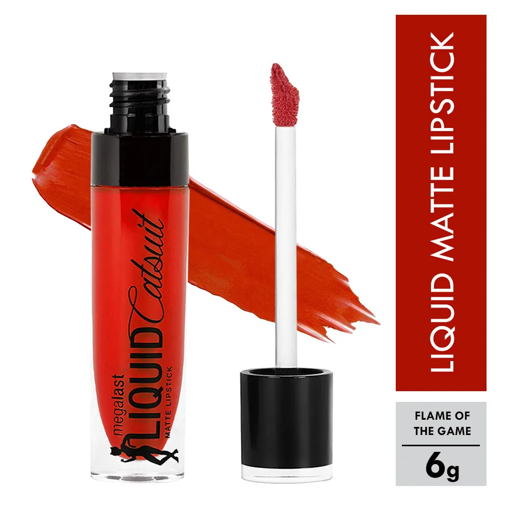 Wet n Wild MegaLast Liquid Catsuit Matte Lipstick - Flame Of The Game