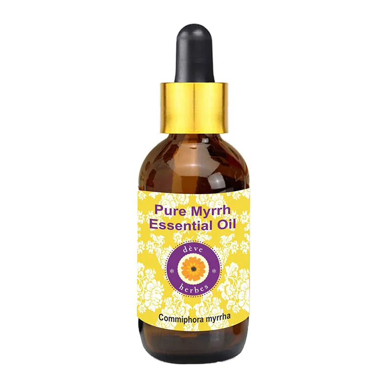 Deve Herbes Pure Myrrh Essential Oil Commiphora Myrrha 100% Therapeutic Grade Steam Distilled