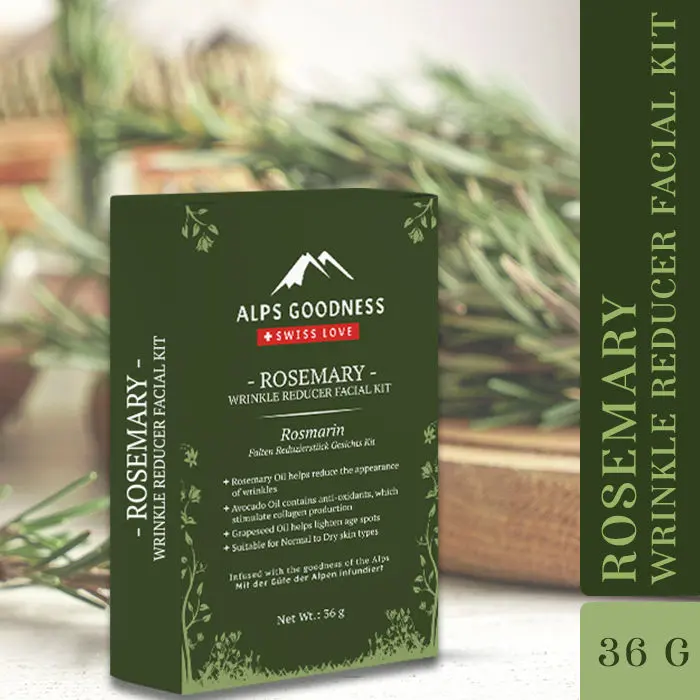 Alps Goodness Wrinkle Reducer Facial Kit - Rosemary (36 gm)