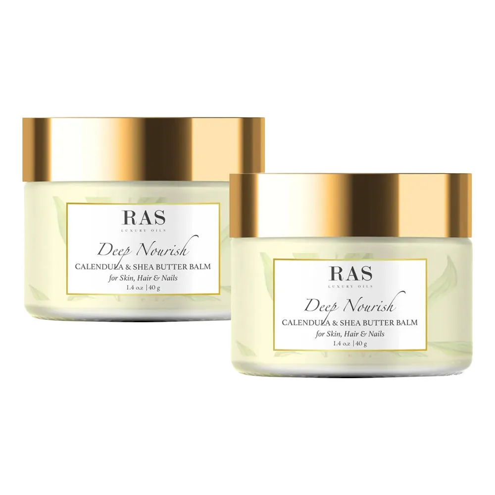 RAS Luxury Oils Deep Nourish Butter Balm Duo For Skin, Hair And Nails