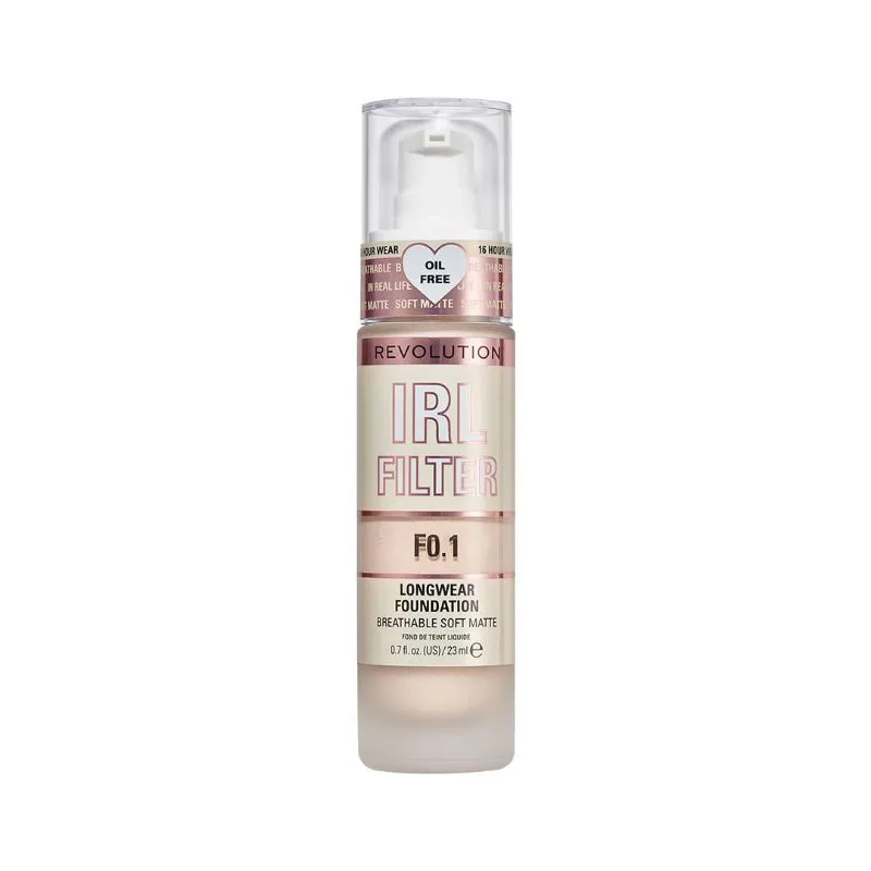 Makeup Revolution IRL Filter Longwear Foundation - F0.1