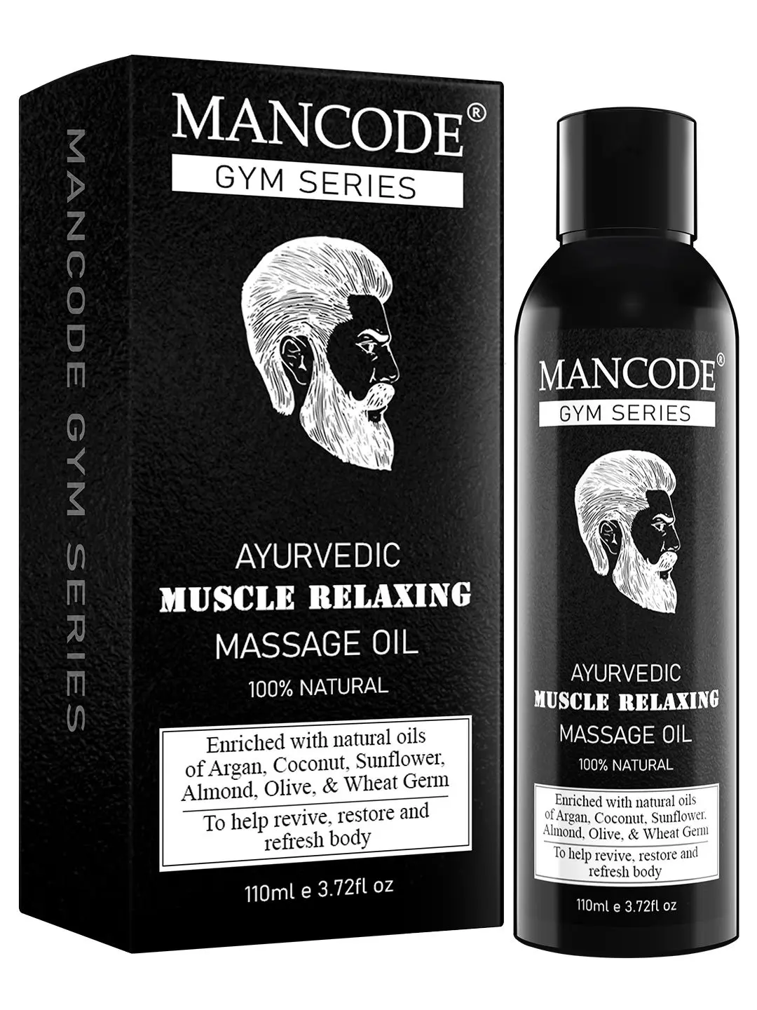 Mancode Gym Series- Ayurvedic Muscle Relaxing Massage Oil (110 ml)