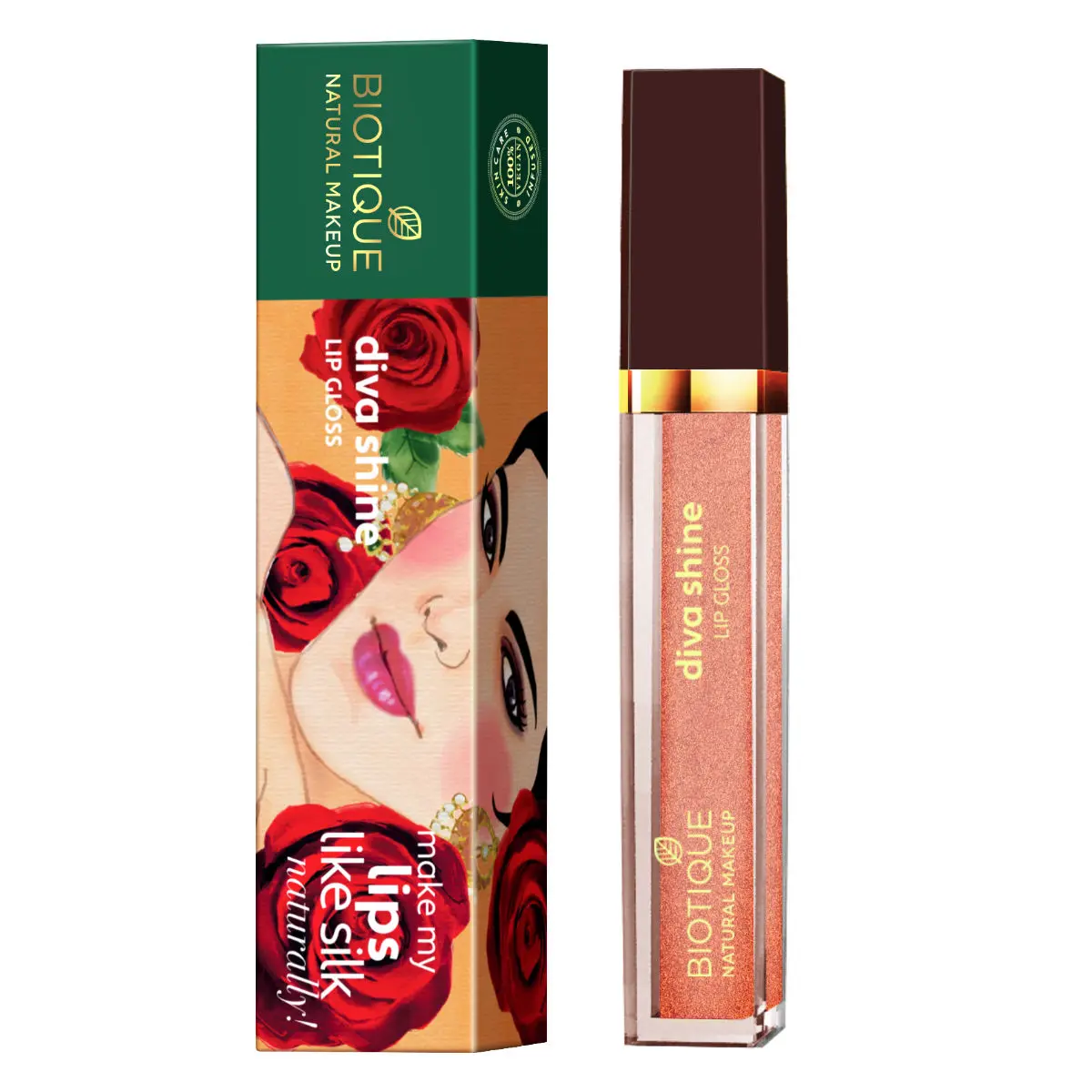 Biotique Natural Makeup Diva Shine Lip Gloss (Summer Cocktail)(3 ml)