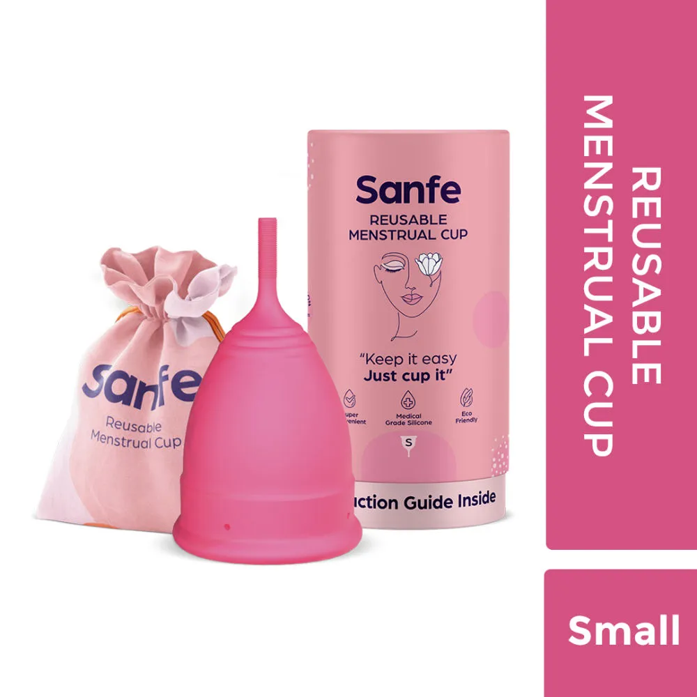 Sanfe Small Reusable Menstrual Cup for Women - 1 Pc