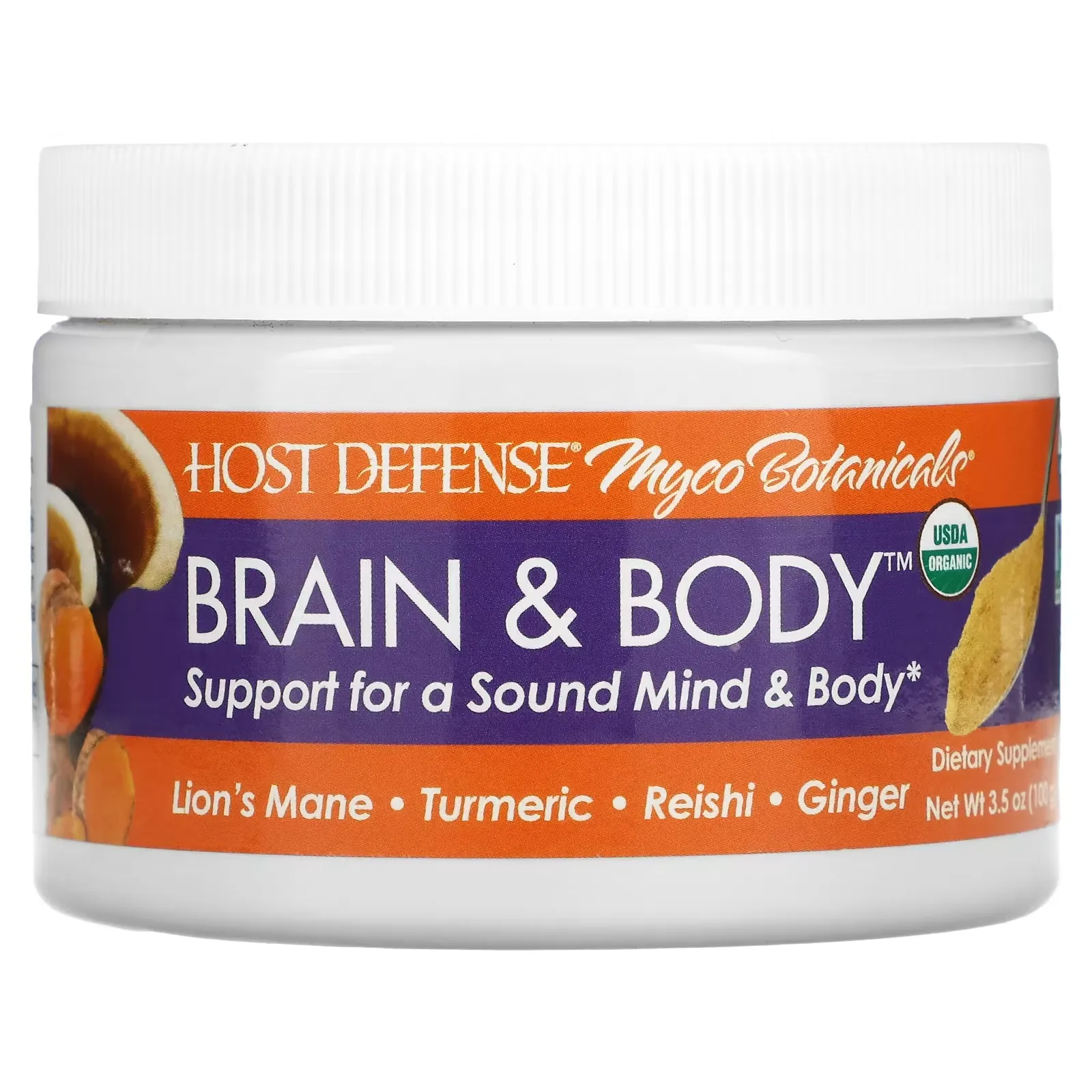 Myco Botanicals, Brain & Body, 3.5 oz (100 g)