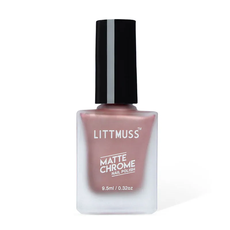 Littmuss Nail Polish Matte Chrome Nail Paint - Pink Champagne - 003