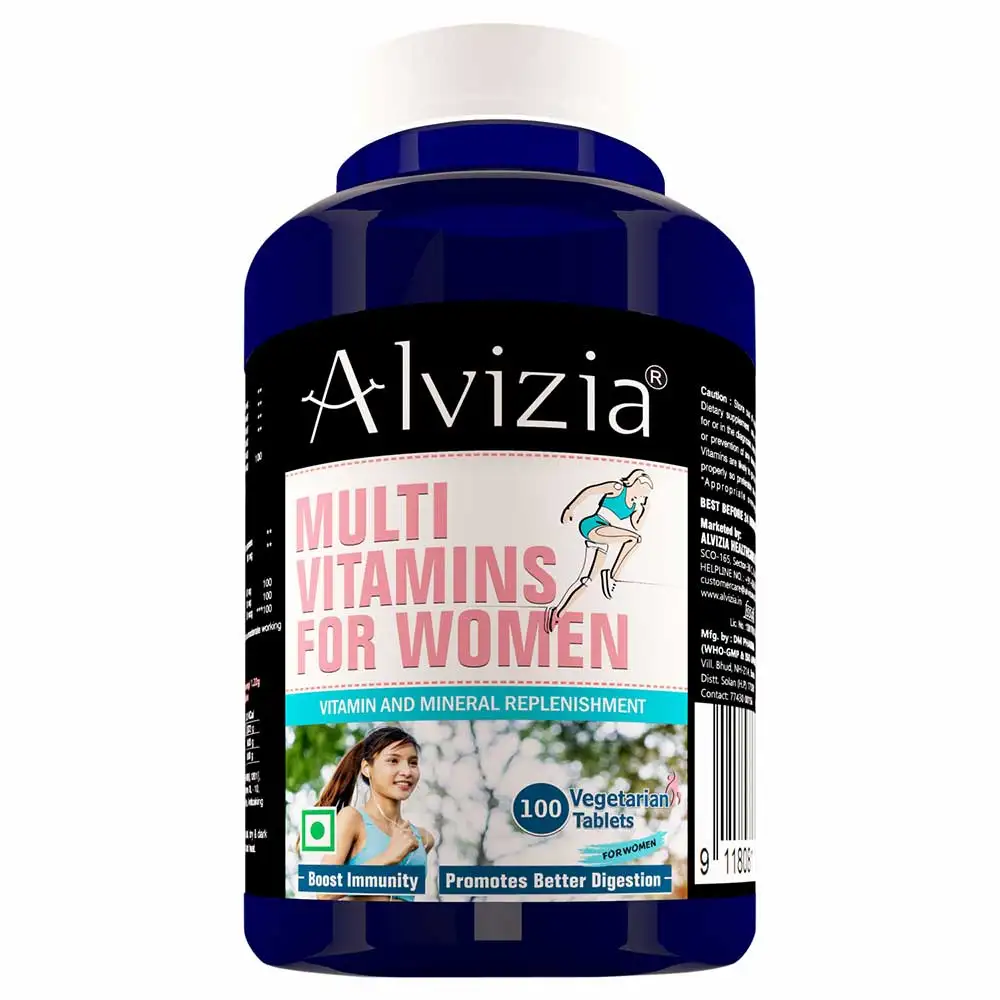 Alvizia Multivitamin for Women with 43 Vital Nutrients, 8 Performance Blends,  100 tablet(s)  Unflavoured