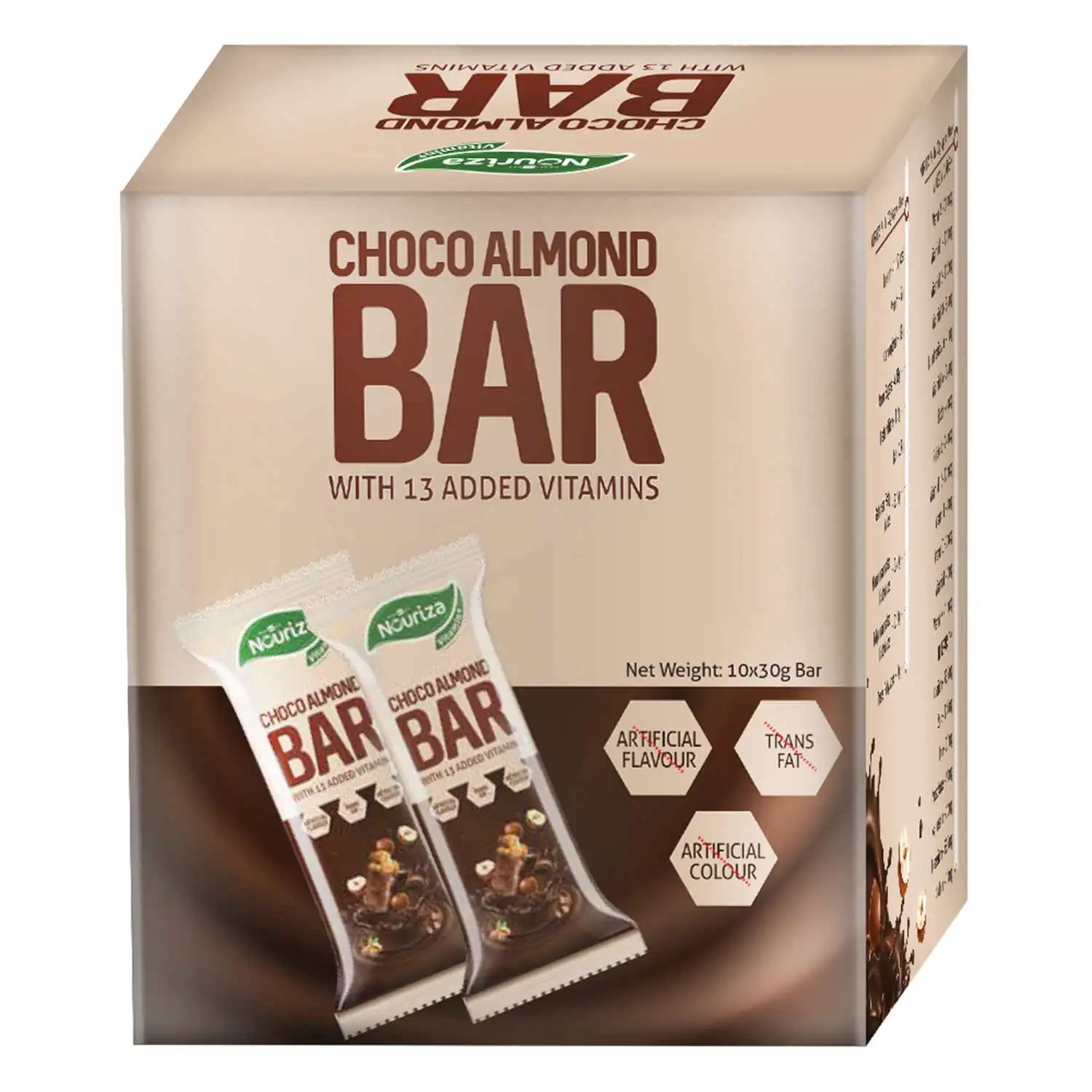 Nouriza Bar,  10 bar(s)  Choco Almonds