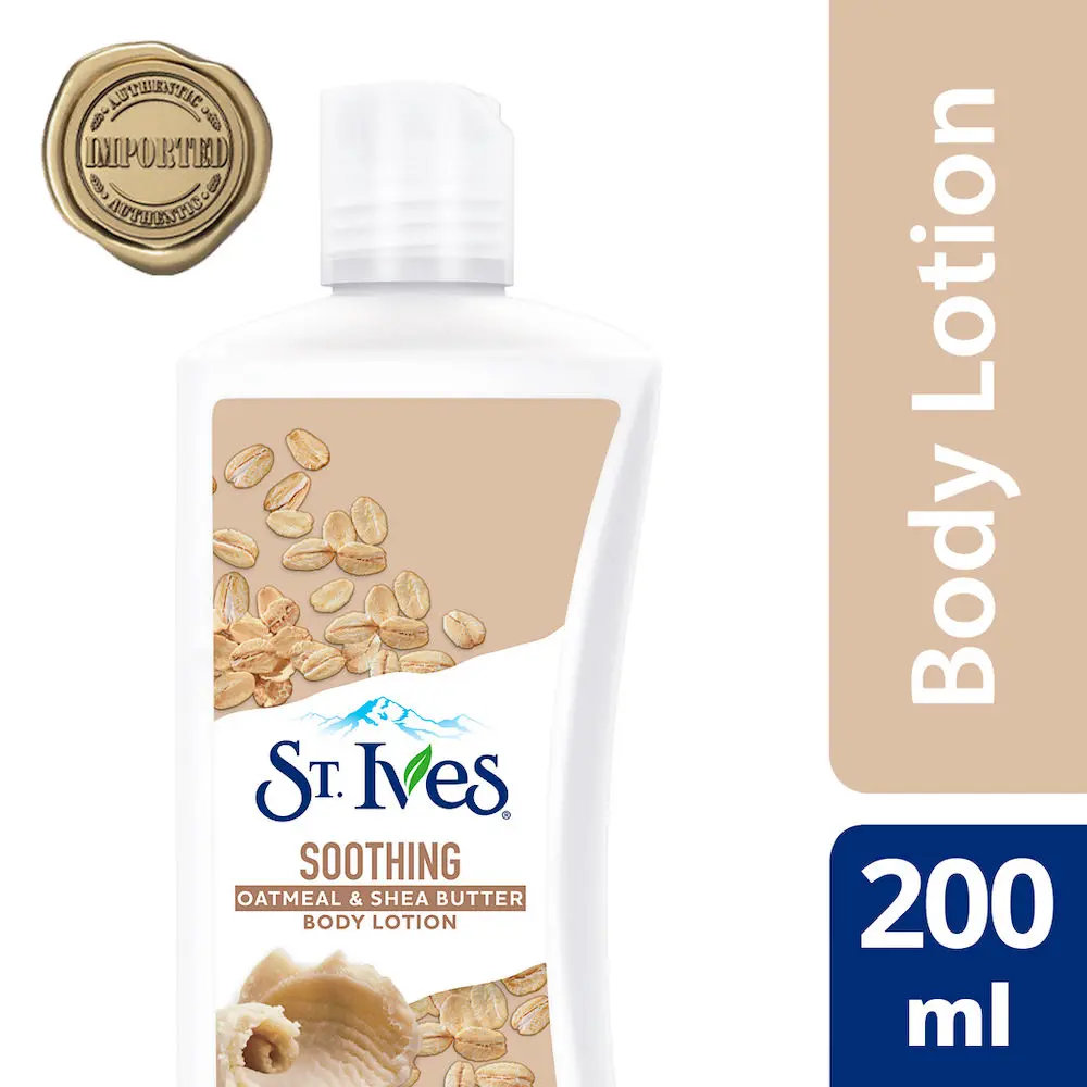 St. Ives Soothing Oatmeal & Shea Butter Body Lotion | 100% Natural Moisturizers (Imported) | 200ml