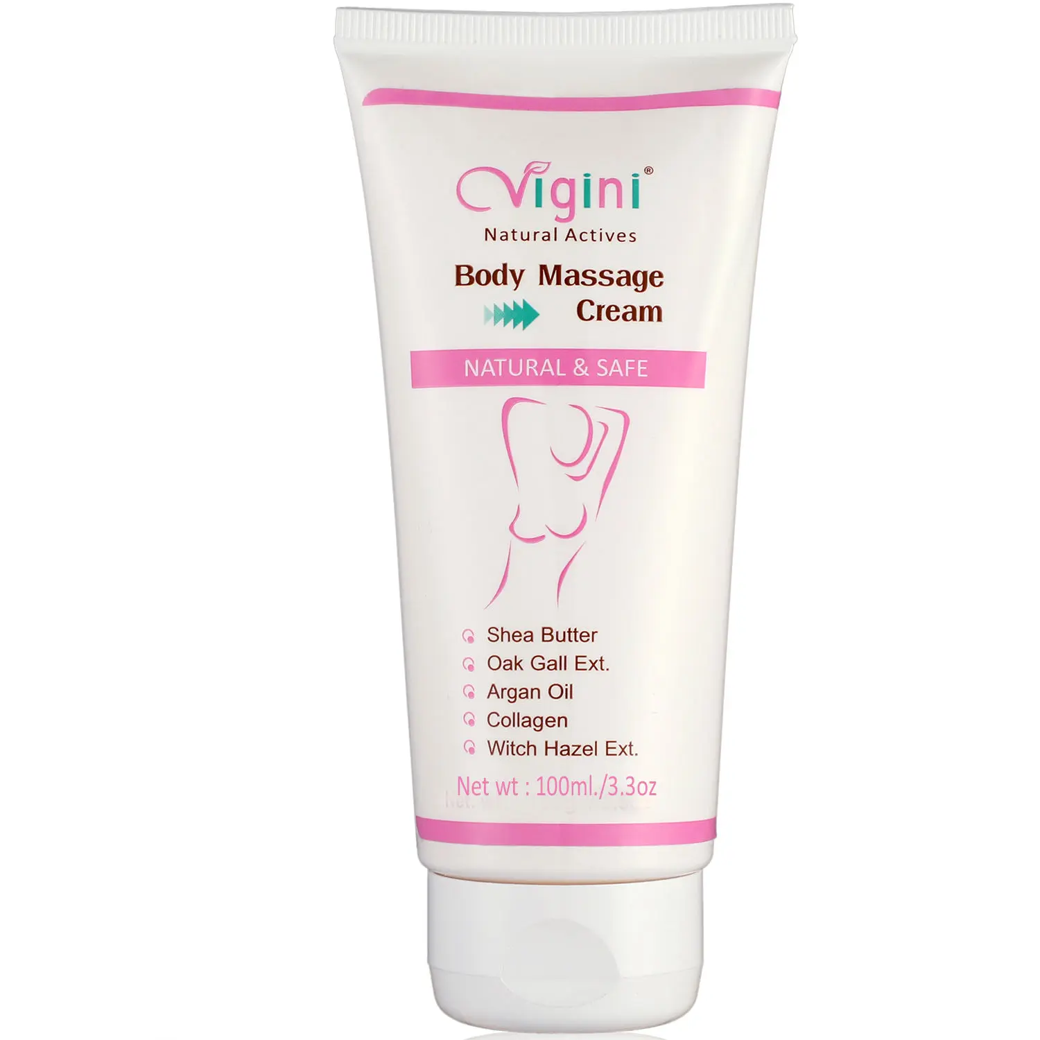 Vigini 100% Natural Actives Bust Breast Body Toner Firming Tightening Growth Enlargement Enhancement Development Improvement Size Increase Oil Cream for Women 100ml