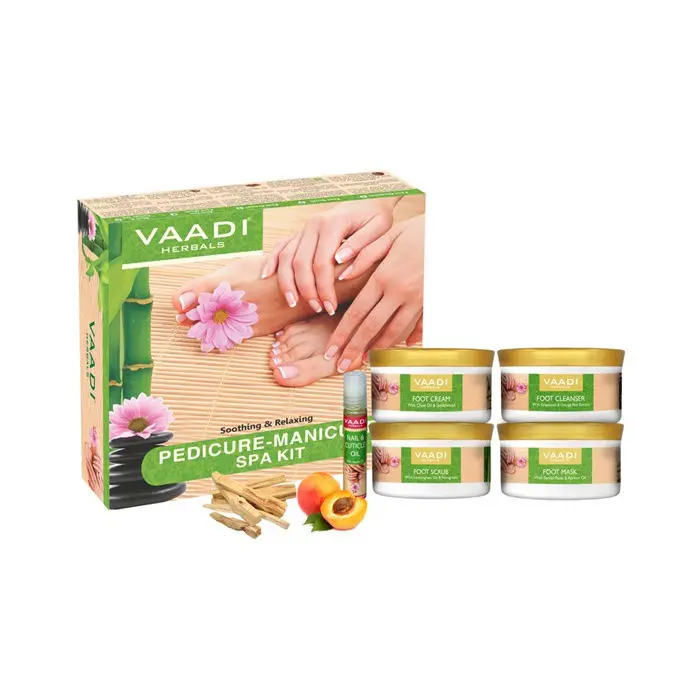Vaadi Herbals Pedicure Manicure Spa Kit - Soothing & Refreshing (640 g)