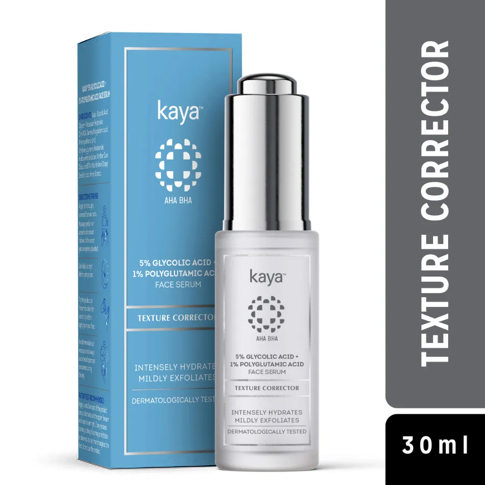 Kaya 5% Glycolic Acid + 1% Polyglutamic Acid Face Serumtexture Corrector