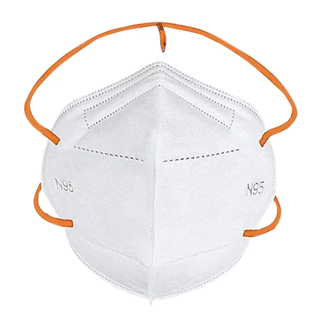 HAMMER Germ Shield N95 5 Layer White Color Face Mask, Reusable, Headloop Antidust N95 10 Pcs