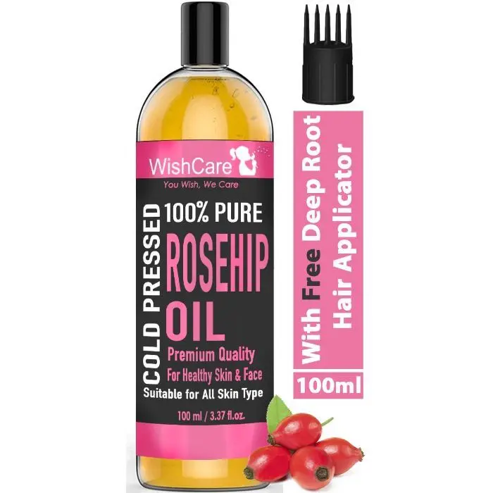 WishCare 100% Pure & Premium Rosehip Oil - For all Skin Type - (100 ml)