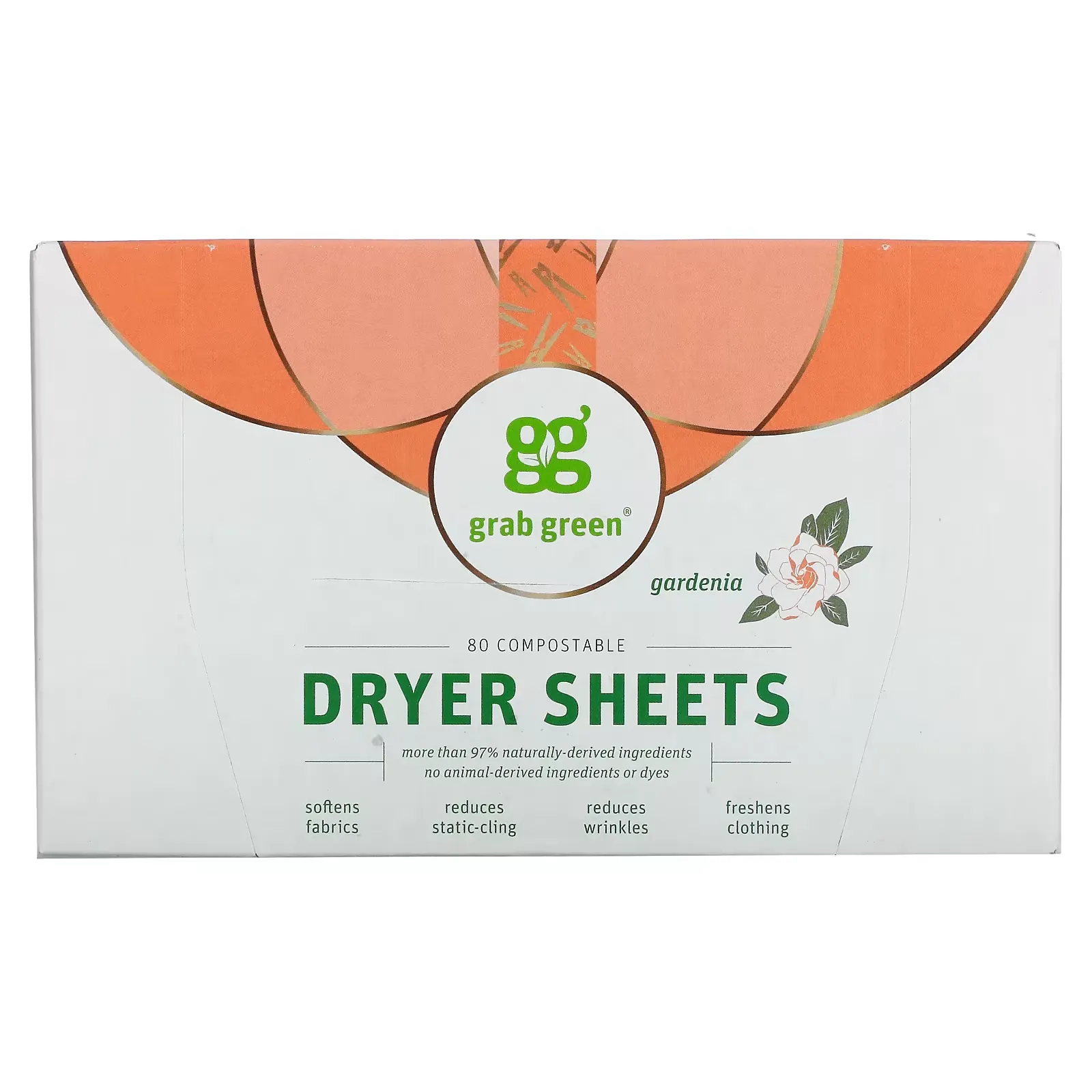 Dryer Sheets, Gardenia, 80 Count