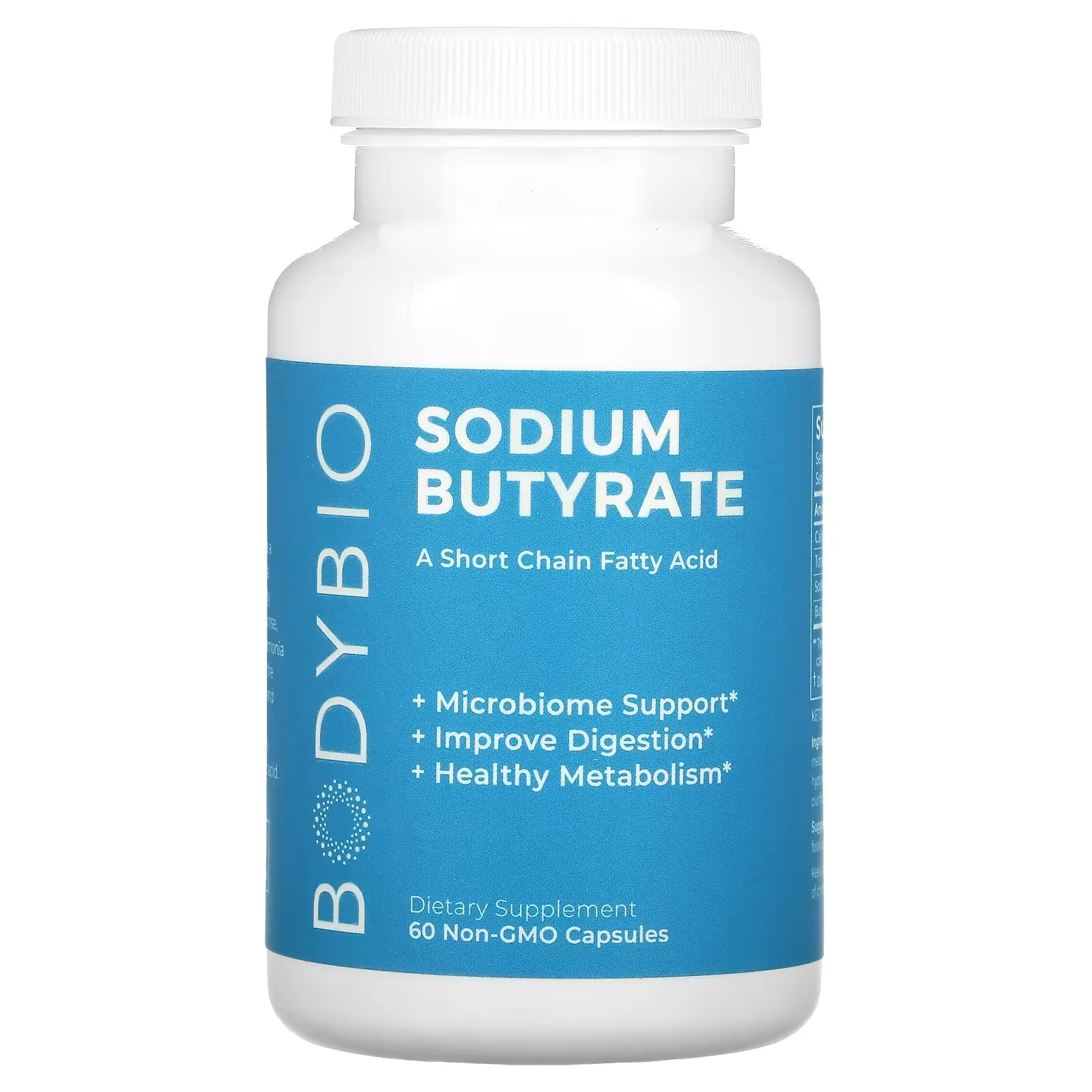 Sodium Butyrate, 60 Non-GMO Capsules