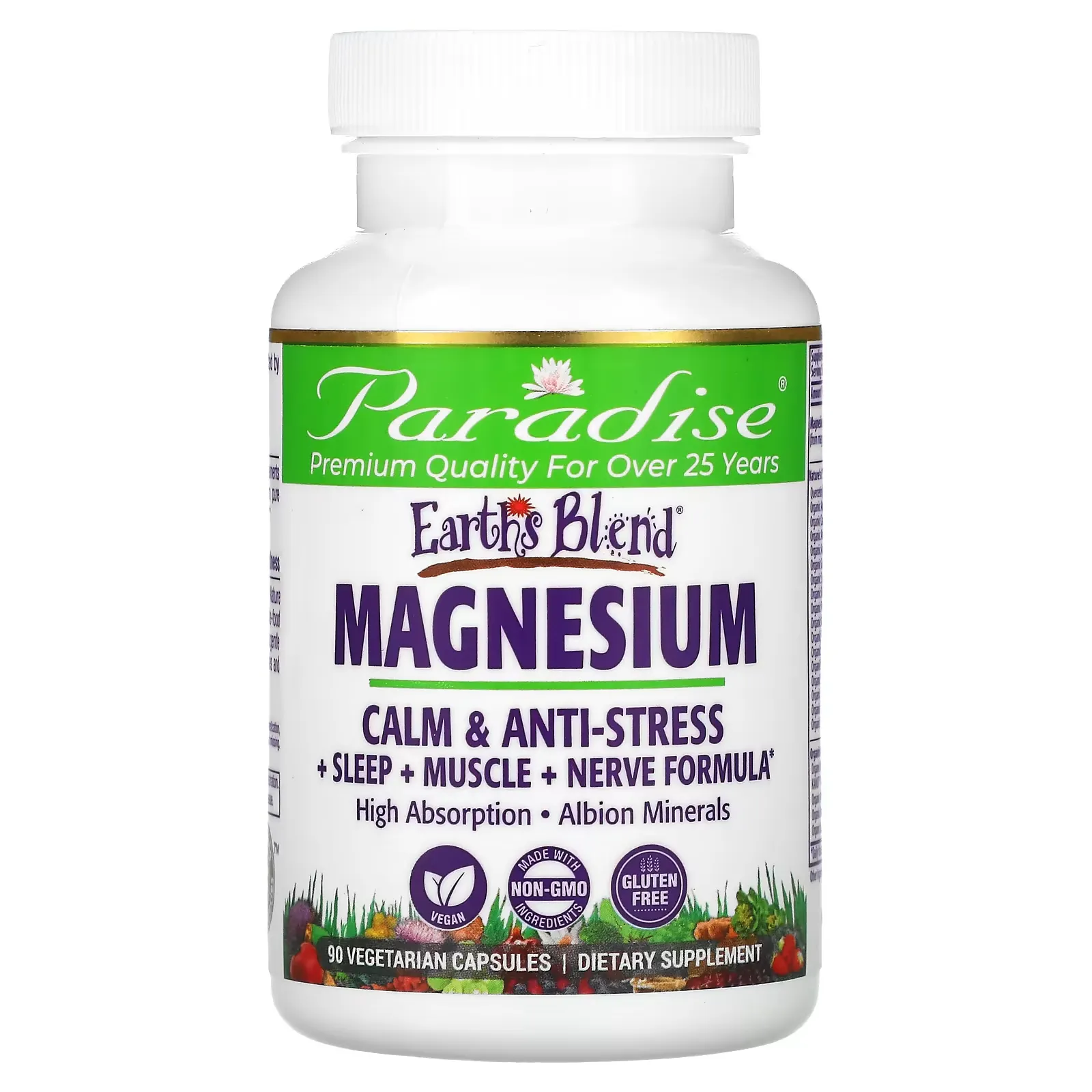 Earth's Blend, Magnesium, 90 Vegetarian Capsules