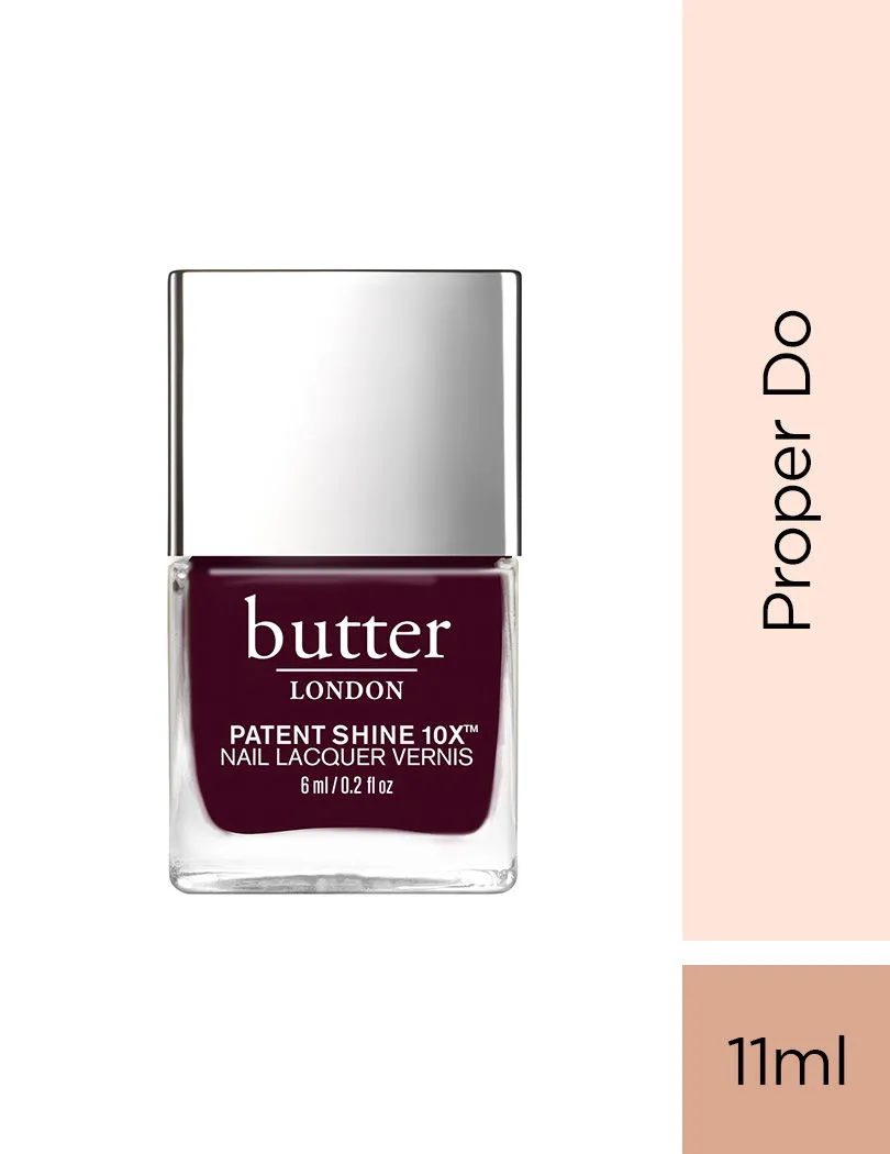 Butter London Patent Shine 10X Nail Lacquer - Proper Do