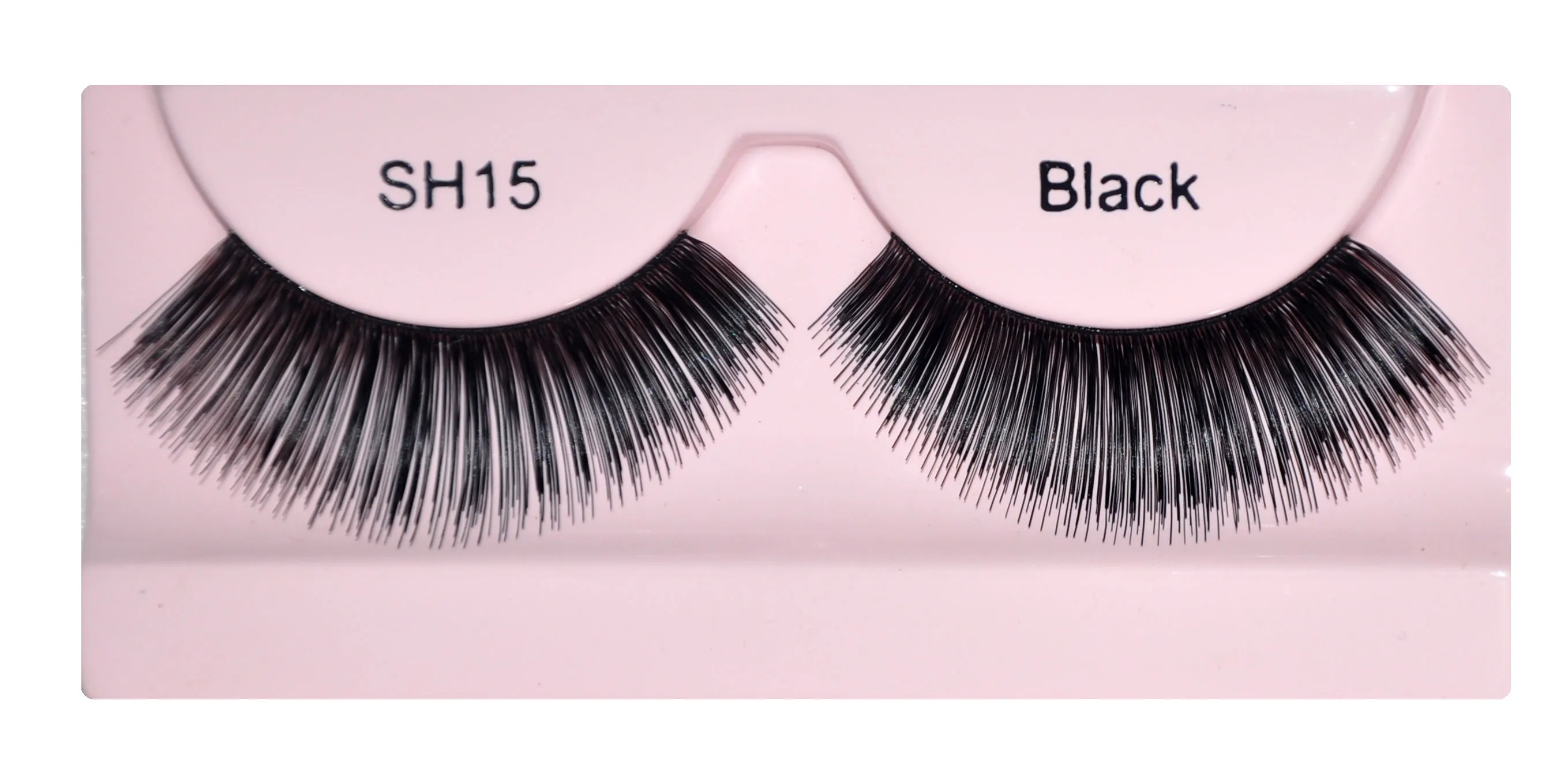 GlamGals Stylish Black Soft, Thick, Reusable, Human Hair, False Eye Lashes.( SH15)