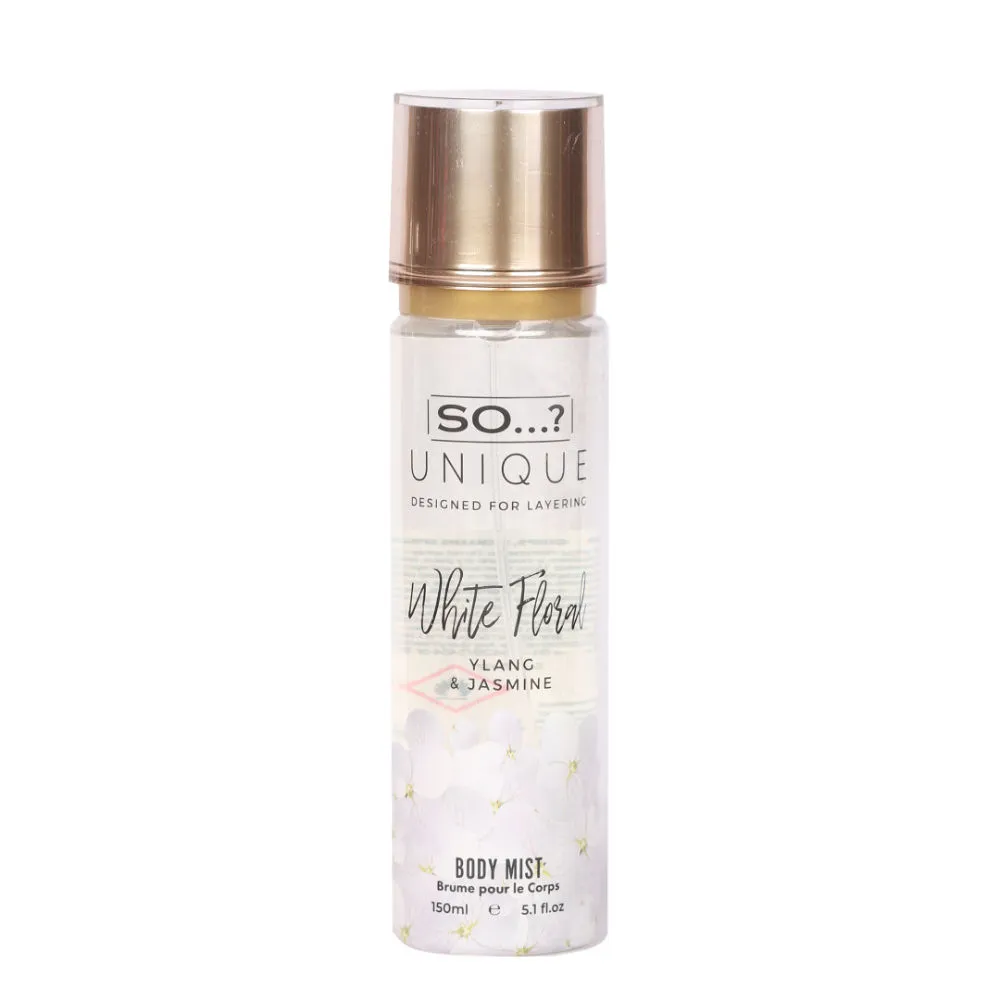 SO... Fragrance Unique White Floral Body Mist - for Women